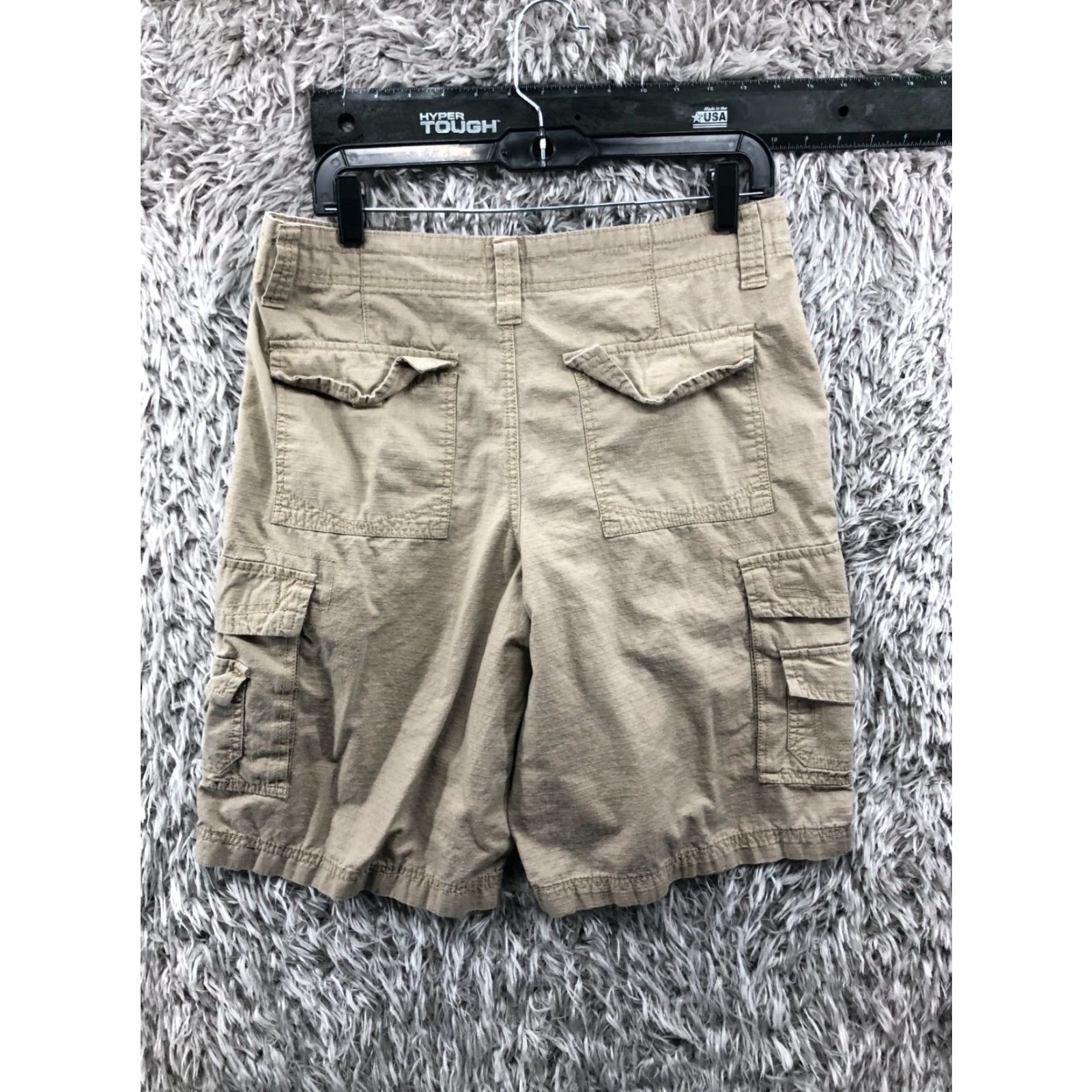 Nat Nast Nat Nast Cargo Shorts Mens 30 Beige Mid Rise 5-Pocket Denim-Style Cotton Blend Size US 30 / EU 46 - 5 Thumbnail