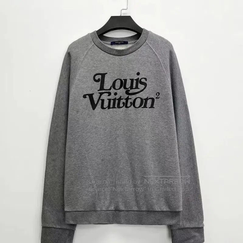 Louis Vuitton Louis Vuitton Gray Cotton Blend Embroidered Sweatshirt . Size US M / EU 48-50 / 2 - 1 Thumbnail