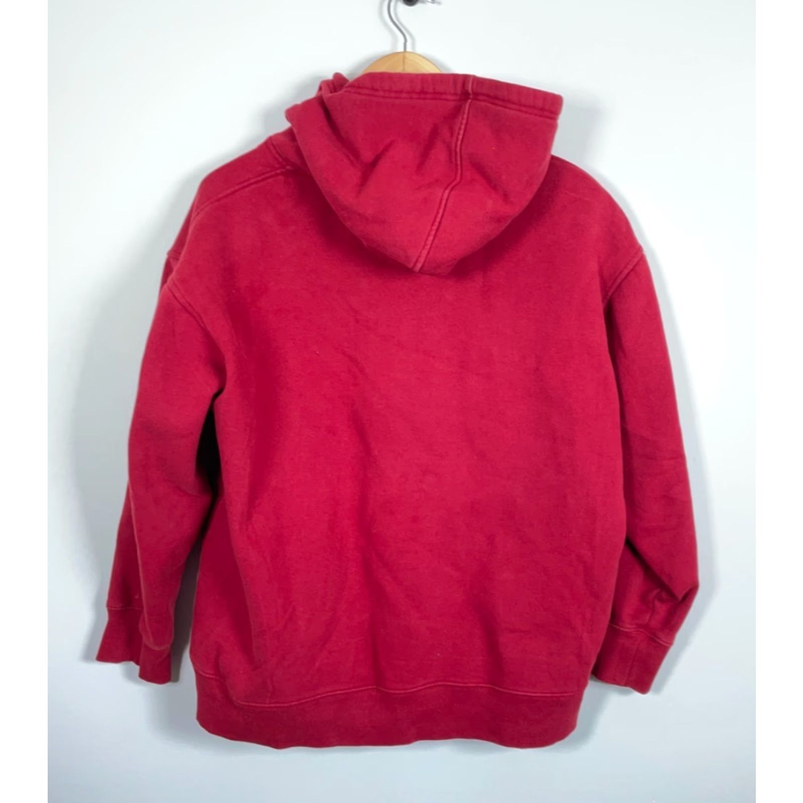 Avirex Avirex Hoodie - Zip Up - Red - Heavyweight Sweatshirt - Embroidered Logo - Vintage - 90s Hip Hop - Men L-XL - Full Zip - Geometric Pattern Size US L / EU 52-54 / 3 - 2 Thumbnail