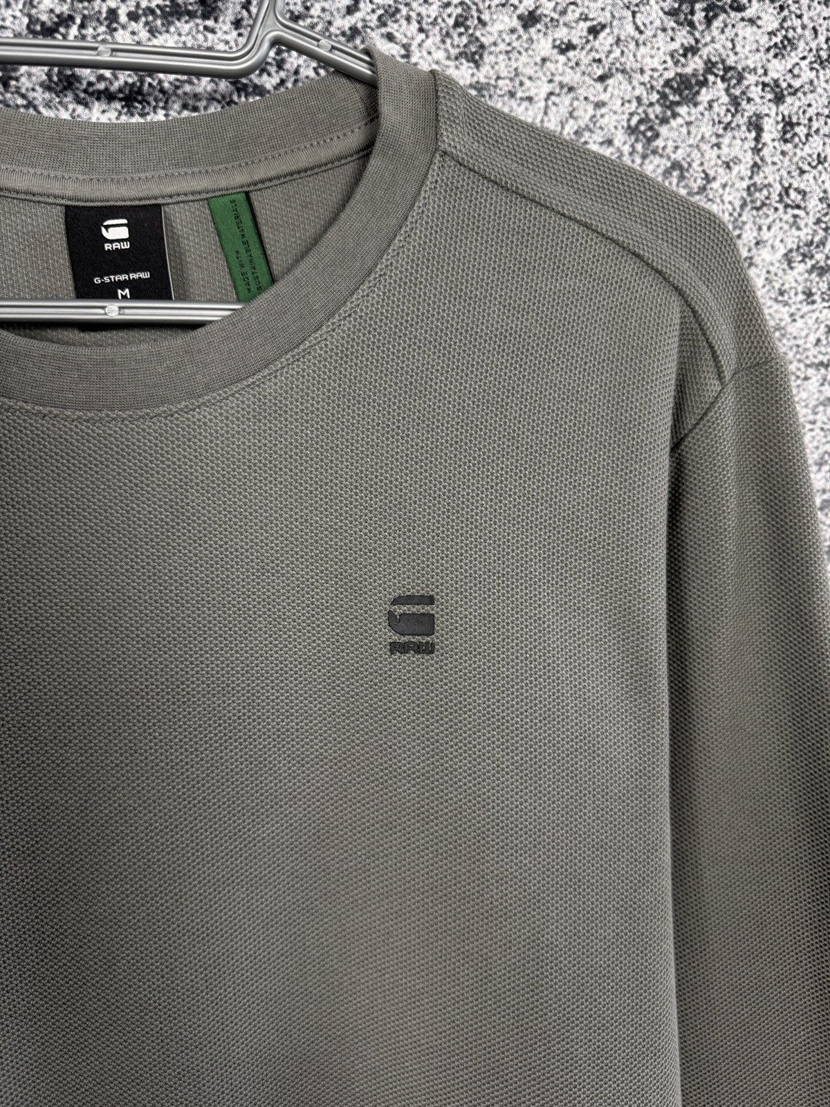 G-Star G-Star Raw Lash R T Long Sleeve Waffle Light Sweatshirt Sz M Size US M / EU 48-50 / 2 - 6 Thumbnail
