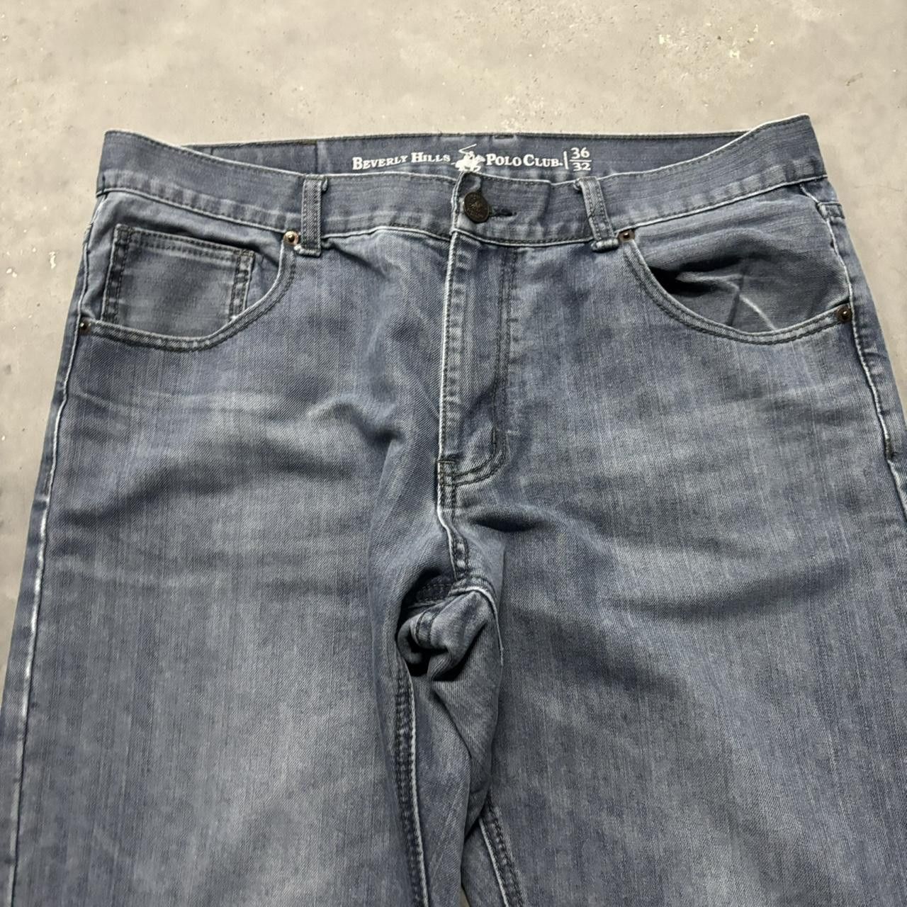 Japanese Brand × Vintage Crazy Vintage Y2K/2000s Grunge Medium Wash Denim Jeans! Size US 36 / EU 52 - 5 Thumbnail