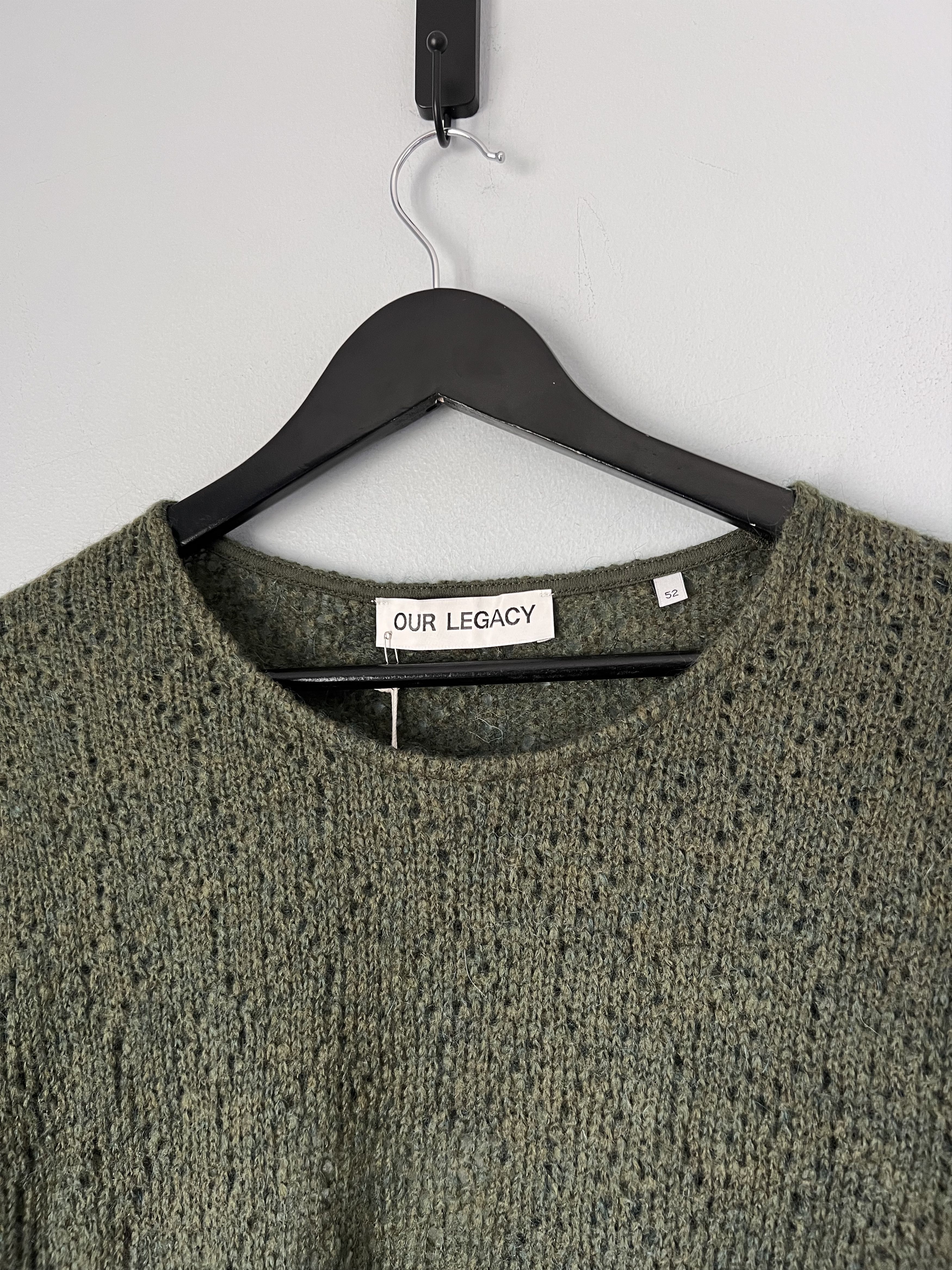 Our Legacy Our Legacy Double Lock U Neck Sweater in Green Crochet Size US L / EU 52-54 / 3 - 2 Thumbnail