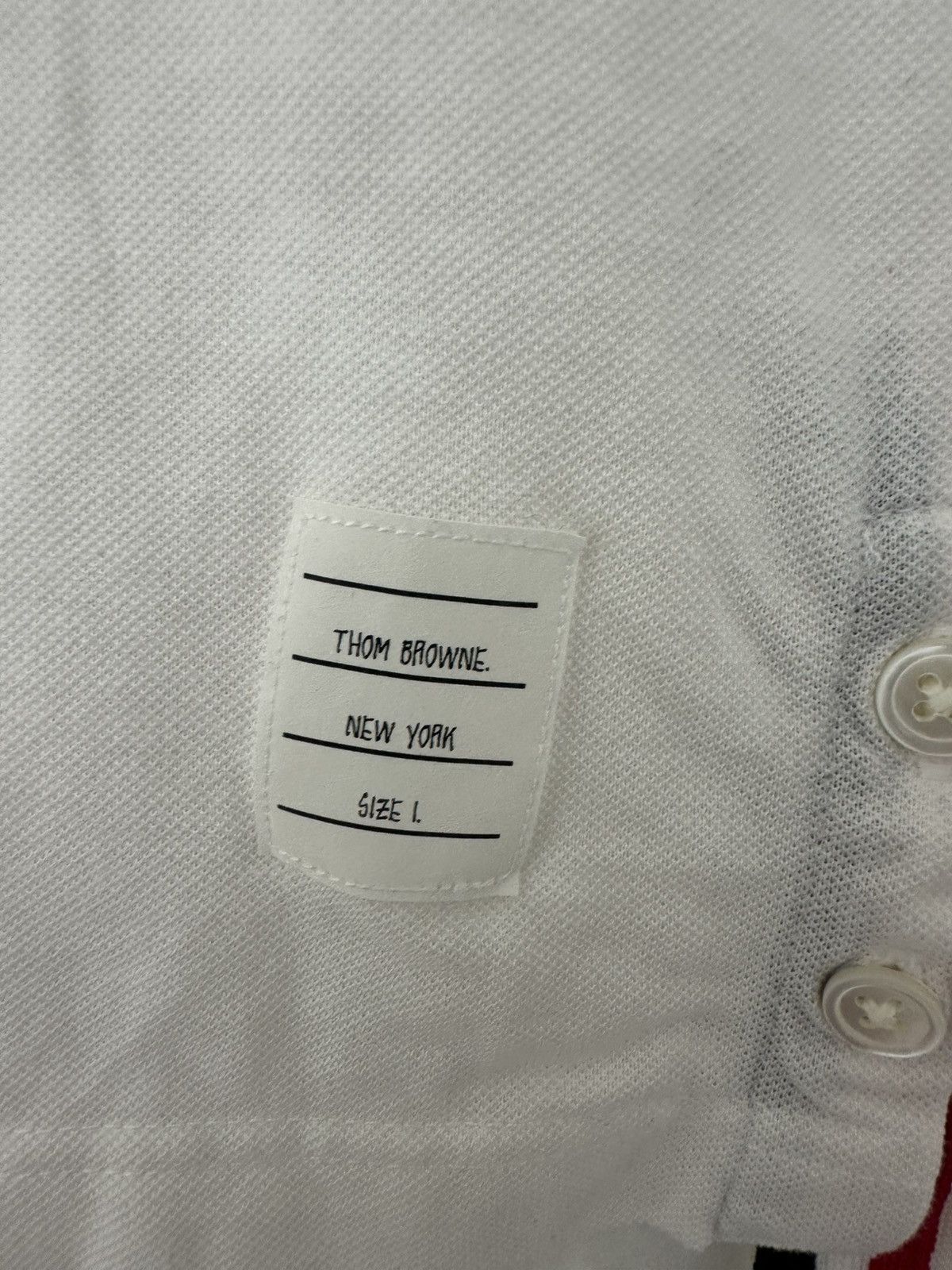 Thom Browne White RWB polo shirt Size US S / EU 44-46 / 1 - 2 Thumbnail