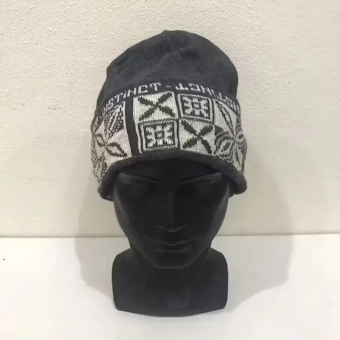 Japanese Brand × Vintage Instinct Spellout Beanie Hat Size ONE SIZE - 3 Thumbnail