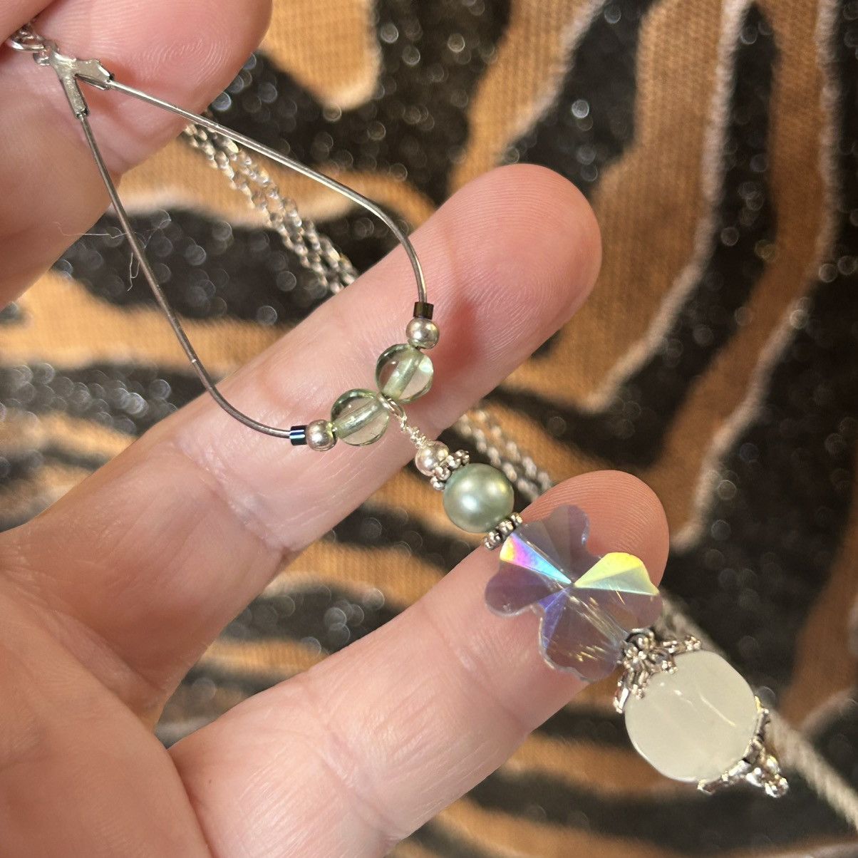 Handmade Handcrafted vintage bead changeable charm pendant necklace Size ONE SIZE - 1 Thumbnail