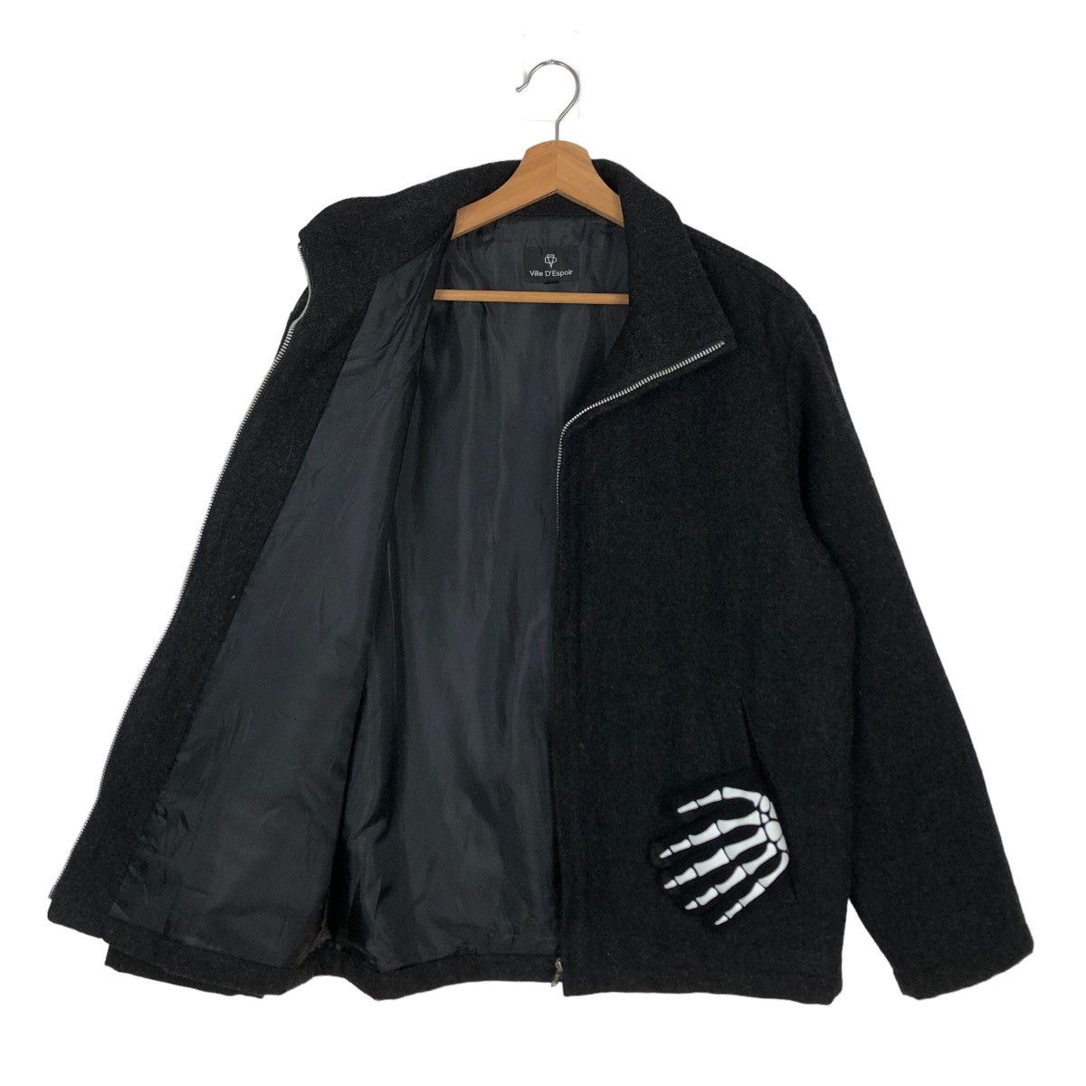 Japanese Brand VINTAGE WOOL JACKET VILLE D’ ESPOIR JAPAN ISSEY MIYAKE Size US M / EU 48-50 / 2 - 8 Thumbnail