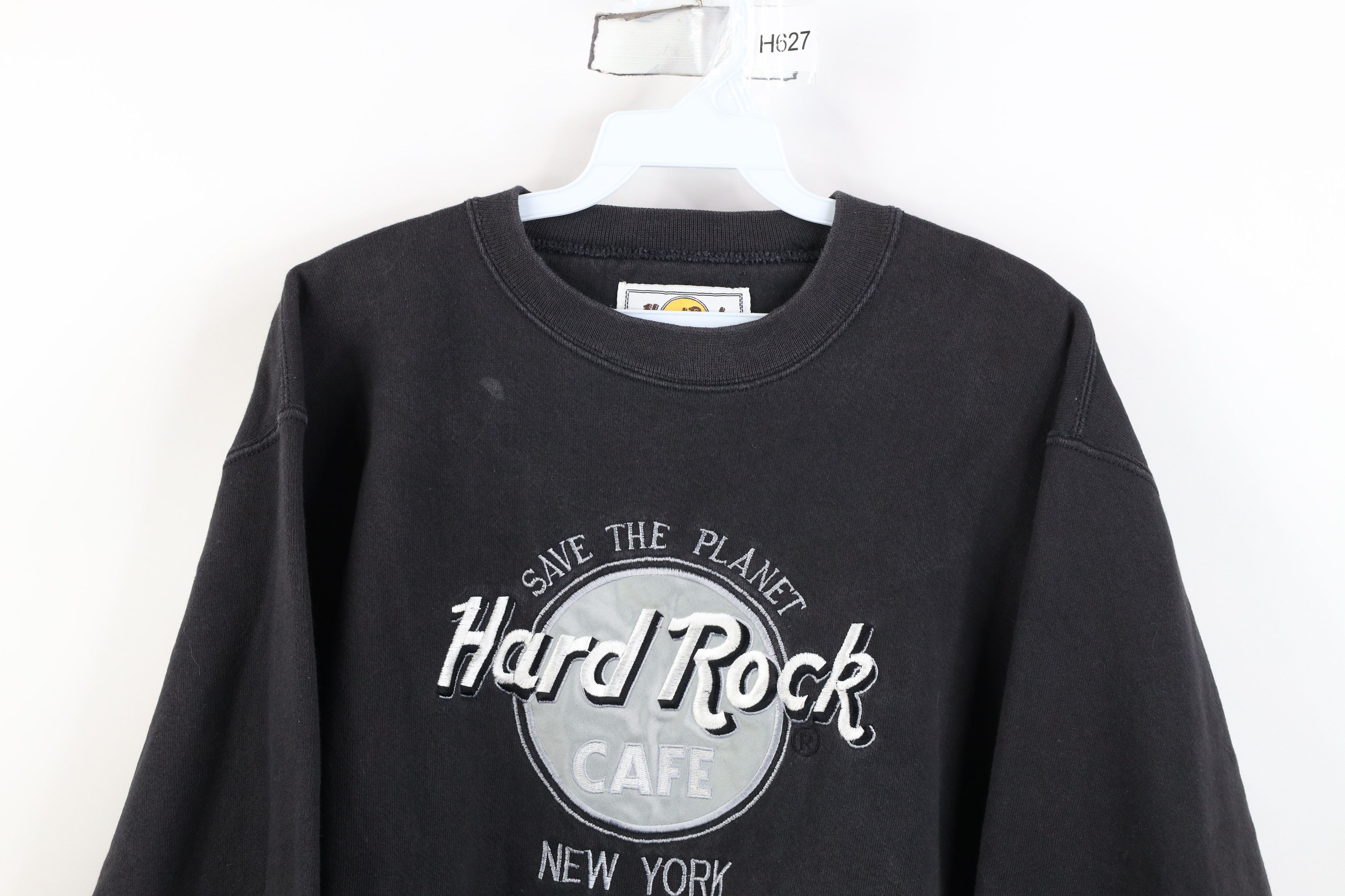Hard Rock Cafe Vintage 90s Hard Rock Cafe New York Sweatshirt Black USA Size US S / EU 44-46 / 1 - 2 Thumbnail