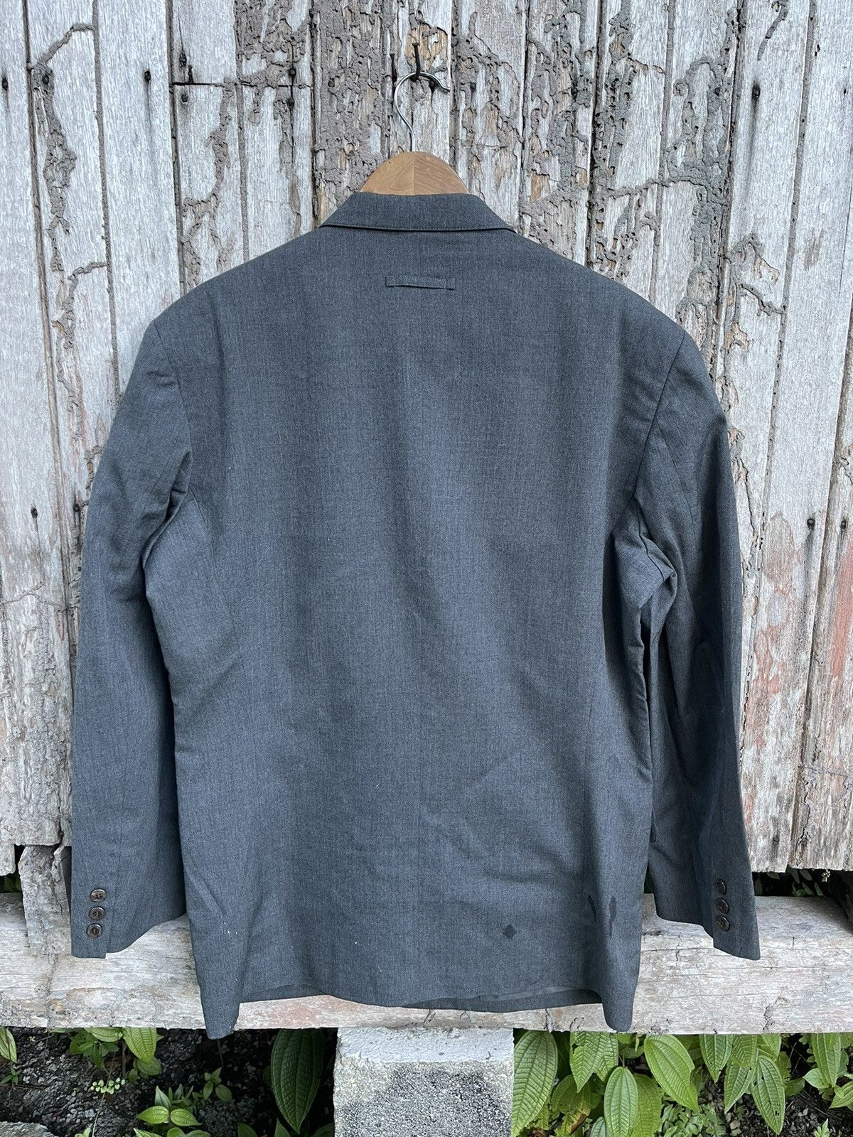 Jean Paul Gaultier Jean Paul Gaultier Homme Charcoal Wool DoubleBreasted Blazer Size 50S - 10 Thumbnail
