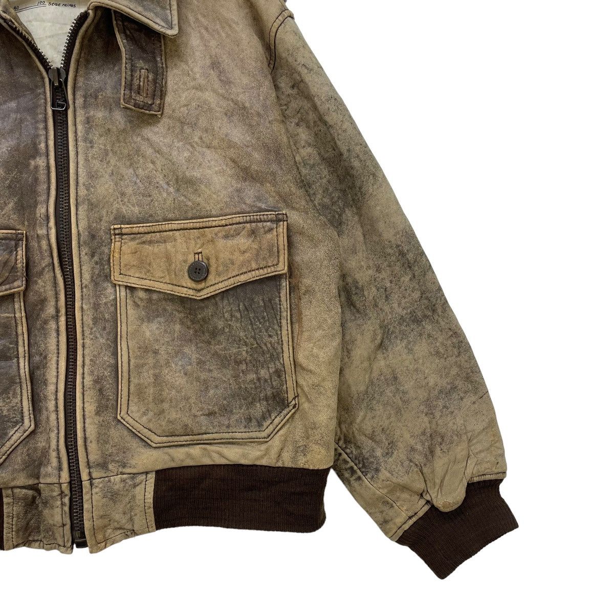 Vintage Vintage Maps Leather Jacket Size US M / EU 48-50 / 2 - 6 Thumbnail