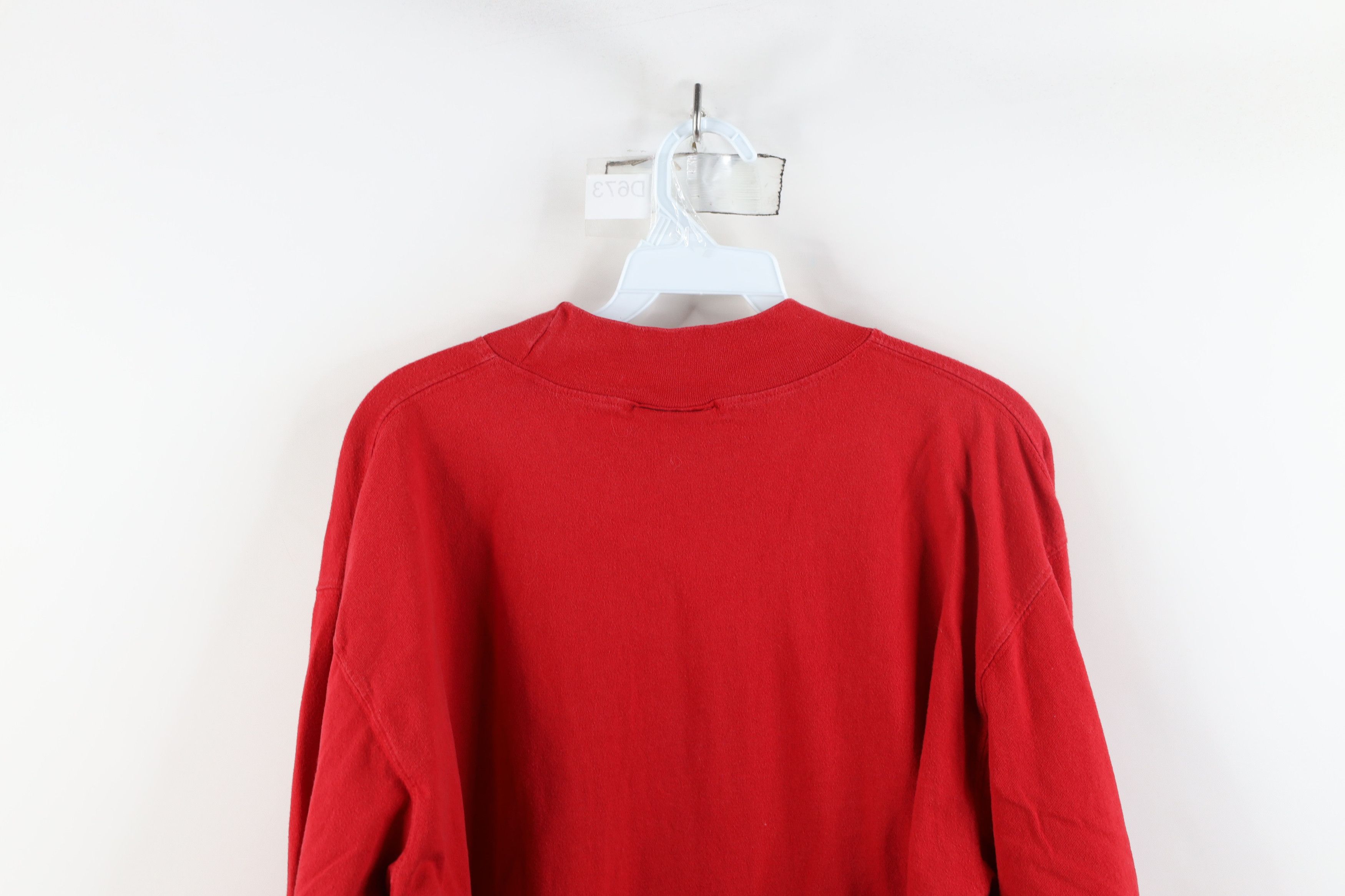 Russell Athletic × Vintage Vintage 90s Russell Athletic Mock Neck Long Sleeve T-Shirt Size US L / EU 52-54 / 3 - 10 Thumbnail