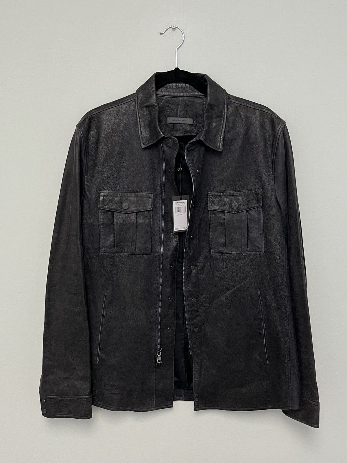John Varvatos Tinian Slim Fit Snap Zip Front Jacket. 48 Size US M / EU 48-50 / 2 - 5 Thumbnail