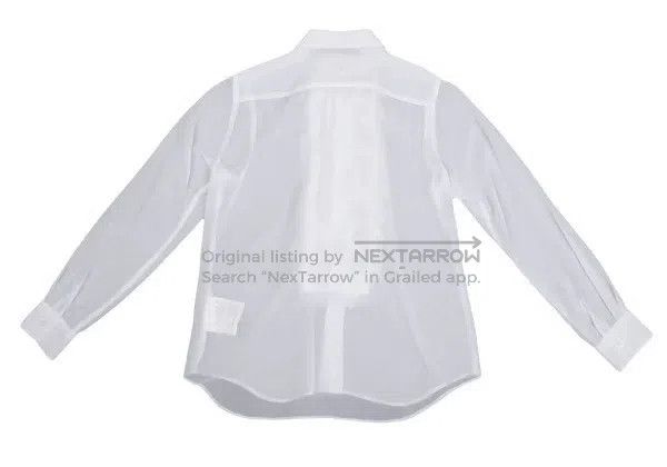 Comme des Garcons Comme des Garcons White Retro Folded Flower Shirt Size S / US 4 / IT 40 - 3 Thumbnail
