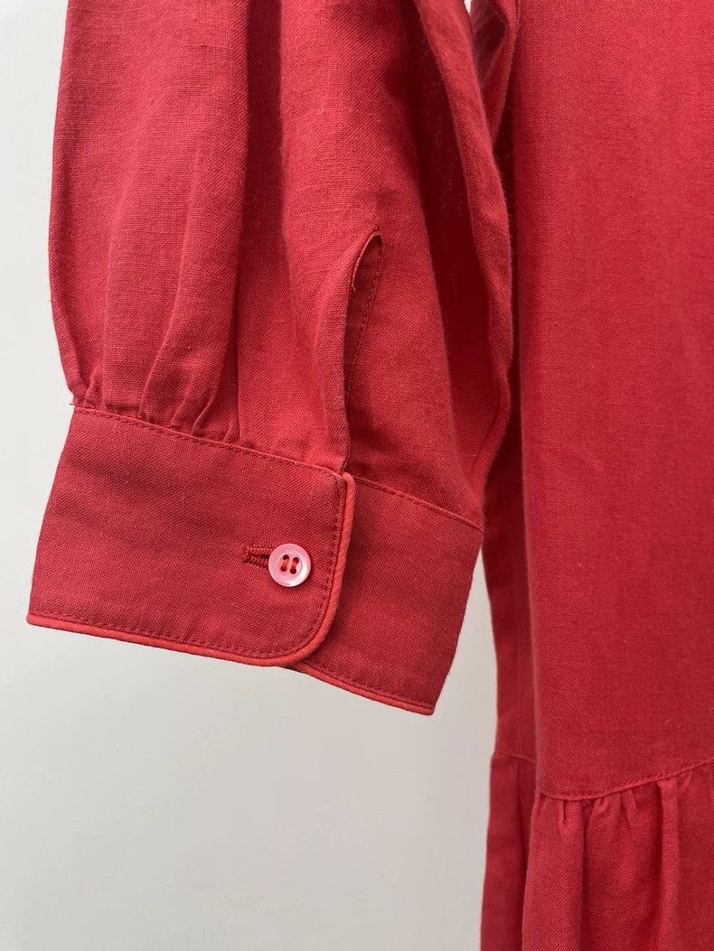 Kenzo KENZO Red wide-shouldered dress Size M / US 6-8 / IT 42-44 - 5 Thumbnail