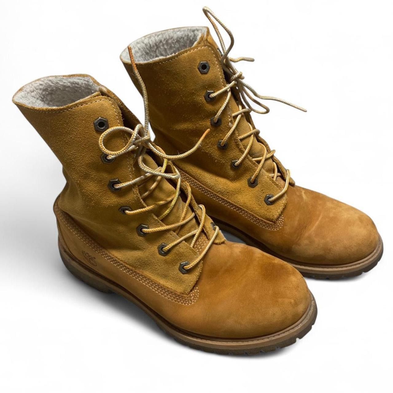 Timberland Timberland Beige fleece lined high top boots Size US 9 / EU 42 - 3 Thumbnail