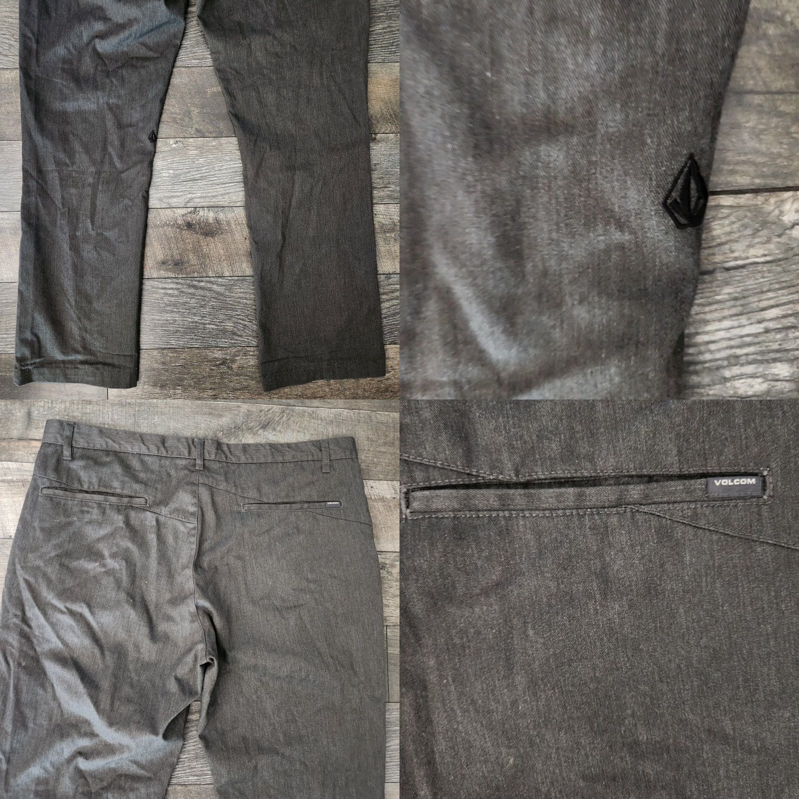 Volcom Volcom Pants 40x32 Gray Vmonty Straight Stretch Casual Mens Skate Street Size US 40 / EU 56 - 8 Thumbnail