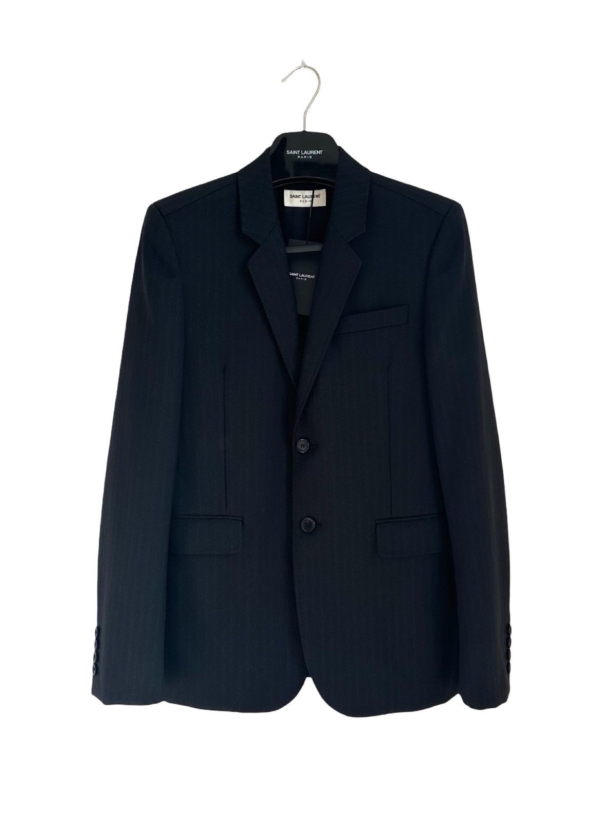 Saint Laurent Paris Saint Laurent 2020 black single-breasted blazer Size 44S - 1 Thumbnail