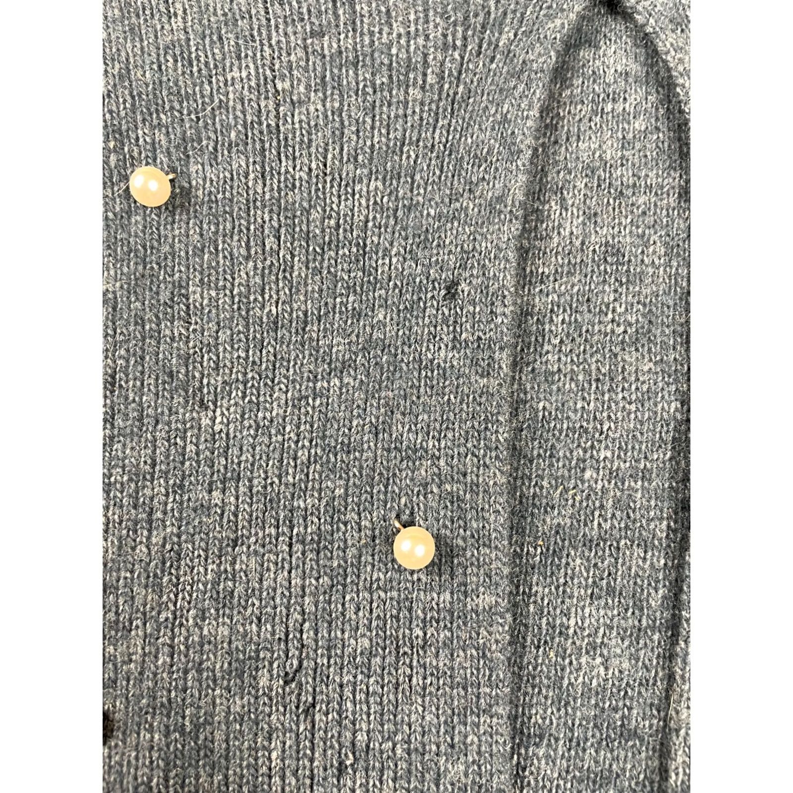 Vintage VINTAGE Apart Sweater Womens Large Blue Open Front Caped Wool Angora Rabbit Hair Pullover Winter Fall Womens Size L / US 10 / IT 46 - 4 Thumbnail