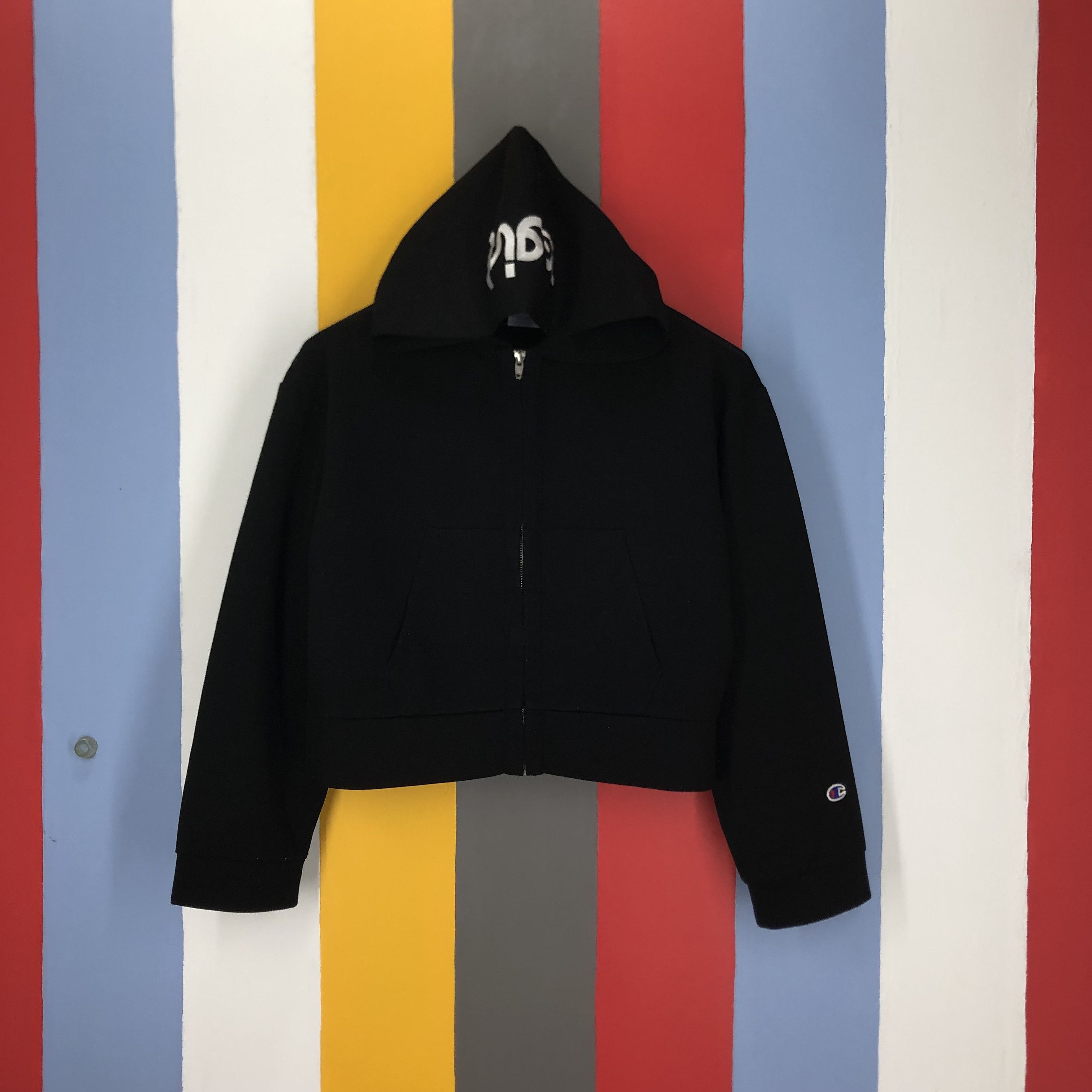 Champion CHAMPION x X-GIRL Crop Zipper Hoodie #1629/03 Size M / US 6-8 / IT 42-44 - 7 Thumbnail