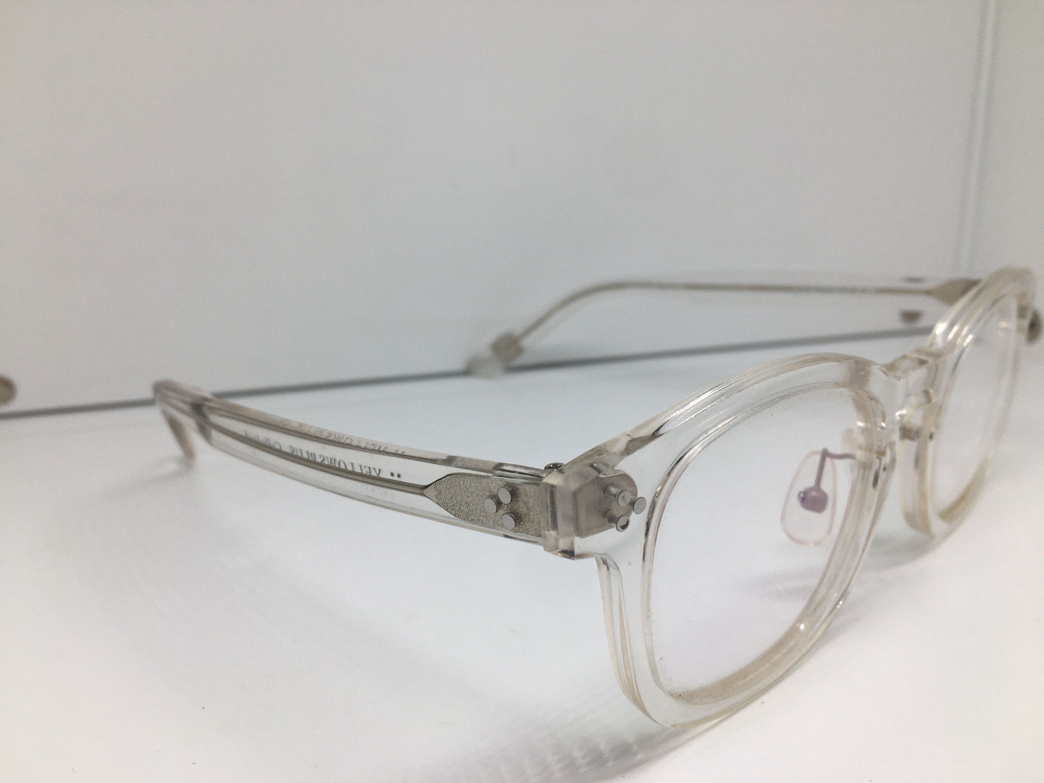 YELLOWS PLUS YELLOWS PLUS Clear Acetate Eyeglasses Frame Size ONE SIZE - 2 Thumbnail