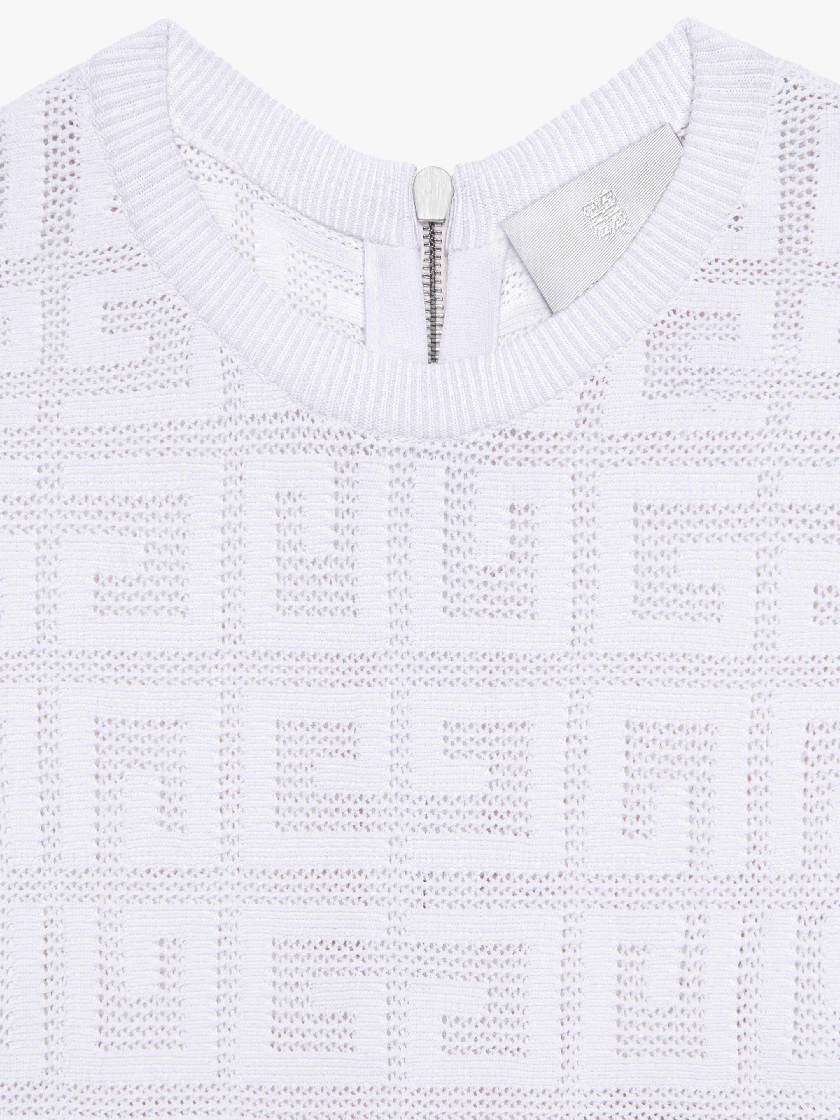 Givenchy o1srvl11e0325 Dress In 4g Jacquard in White Size M / US 6-8 / IT 42-44 - 5 Thumbnail