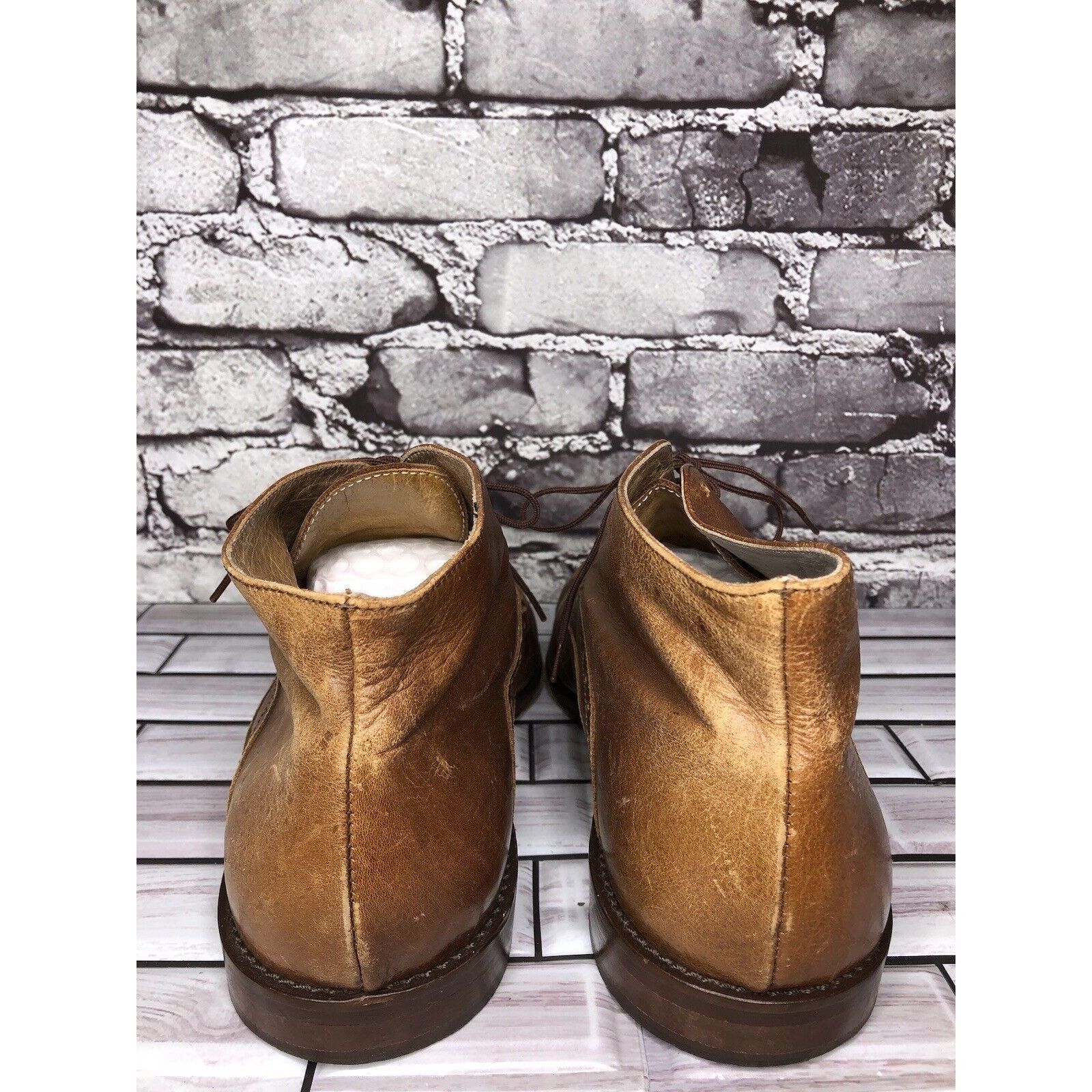 Other Mare Uomo Brown Leather Oxford Ankle Lace Up Boots Dress Sho Size US 11 / EU 44 - 4 Thumbnail