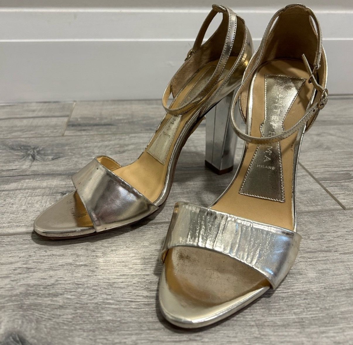 ANTEPRIMA New Anteprima Silver High Heels Size US 8 / IT 38 - 1 Thumbnail