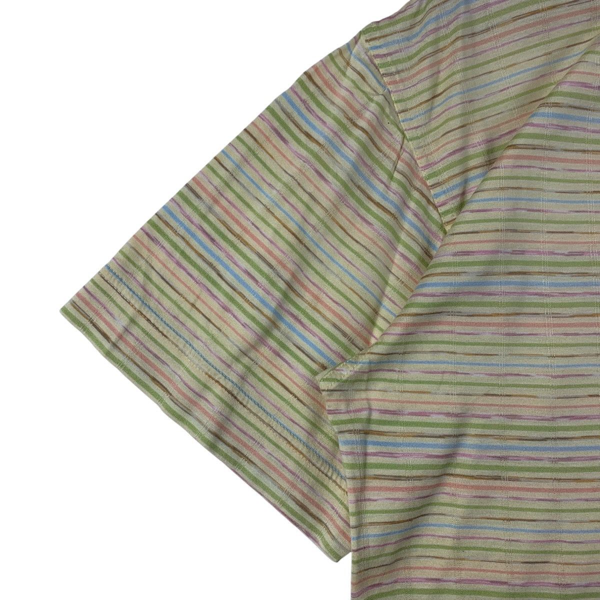 Missoni × Vintage Vintage MISSONI small logo embroidery stripe tee Size US M / EU 48-50 / 2 - 6 Thumbnail