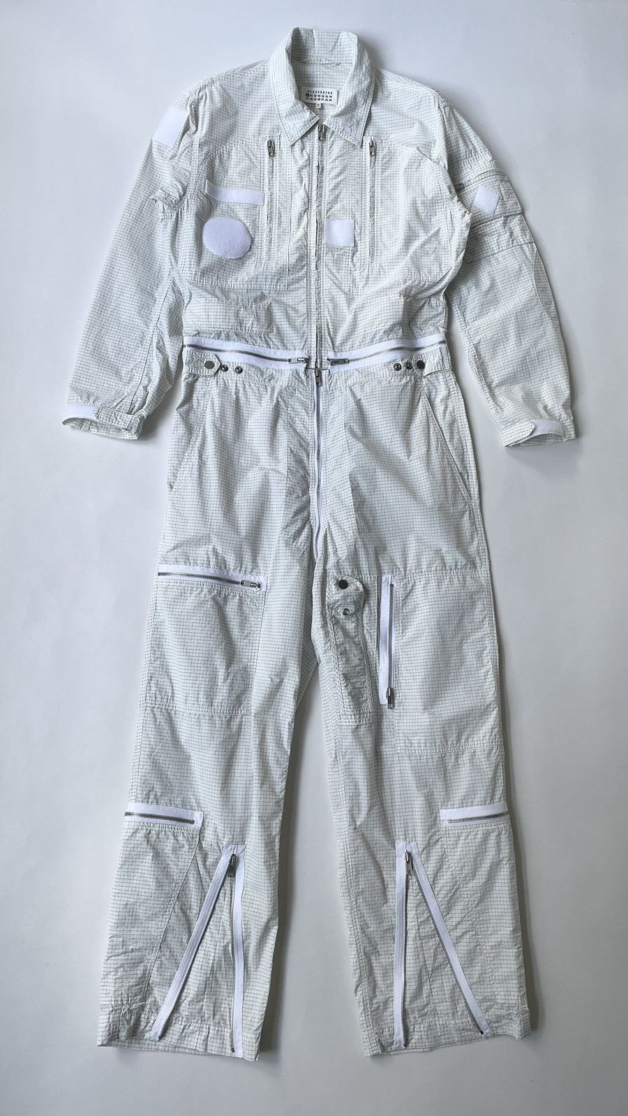 Maison Margiela S/S 19 Grid Check Nylon Flight Suit / Boiler Suit Size US S / EU 44-46 / 1 - 2 Thumbnail