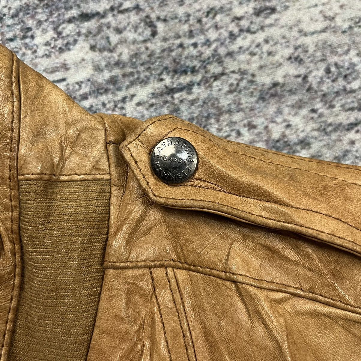 Katharine Hamnett London Vintage Kathrine Hamnett Blouson bomber leather jacket Size US M / EU 48-50 / 2 - 10 Thumbnail