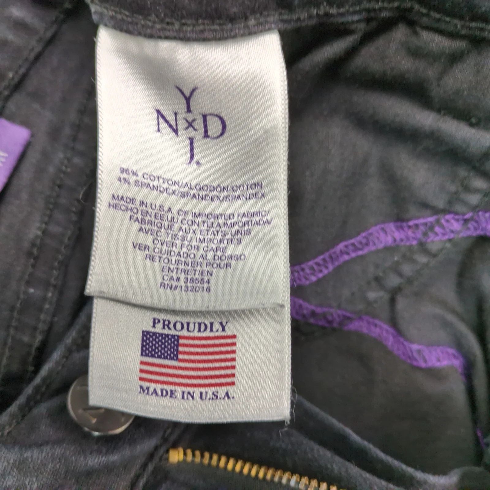 NYDJ NYDJ Straight Leg Jeans Women's 12 Stretch 30x29" Lift Tuck Size 34" / US 12 / IT 48 - 4 Thumbnail
