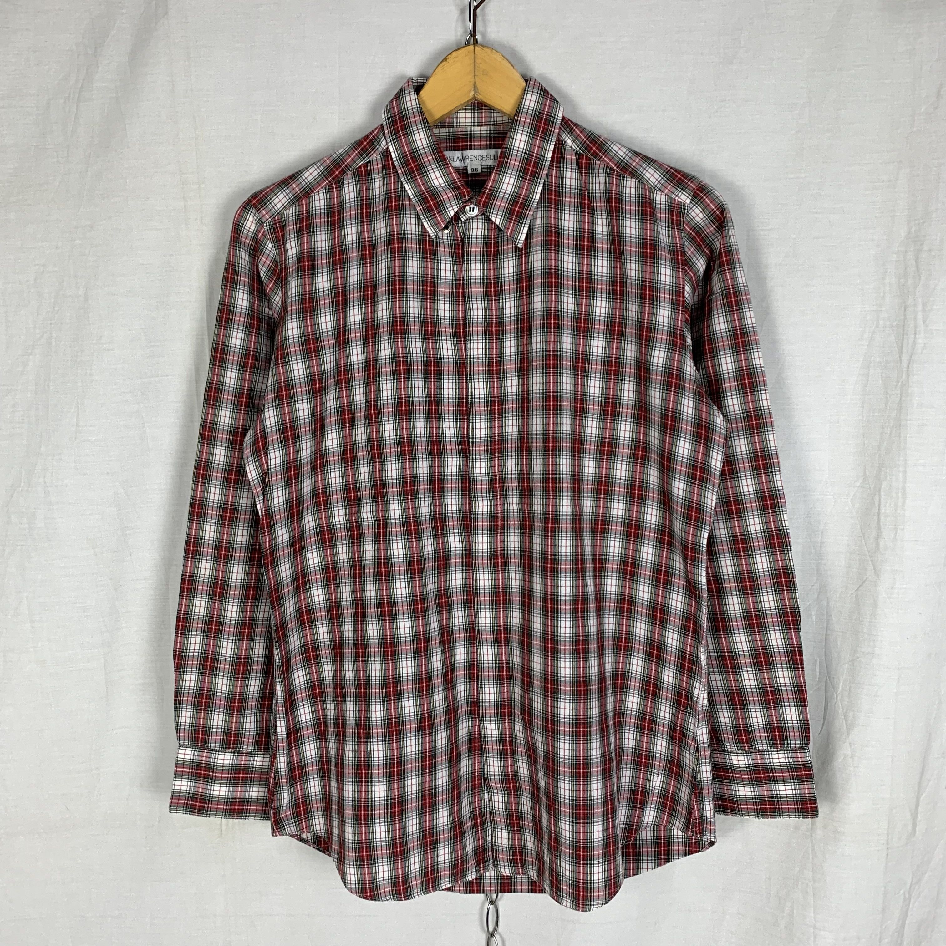 image of John Lawrence Sullivan Sullivan Plaid Tartan Shirt, Men's (Size Small)