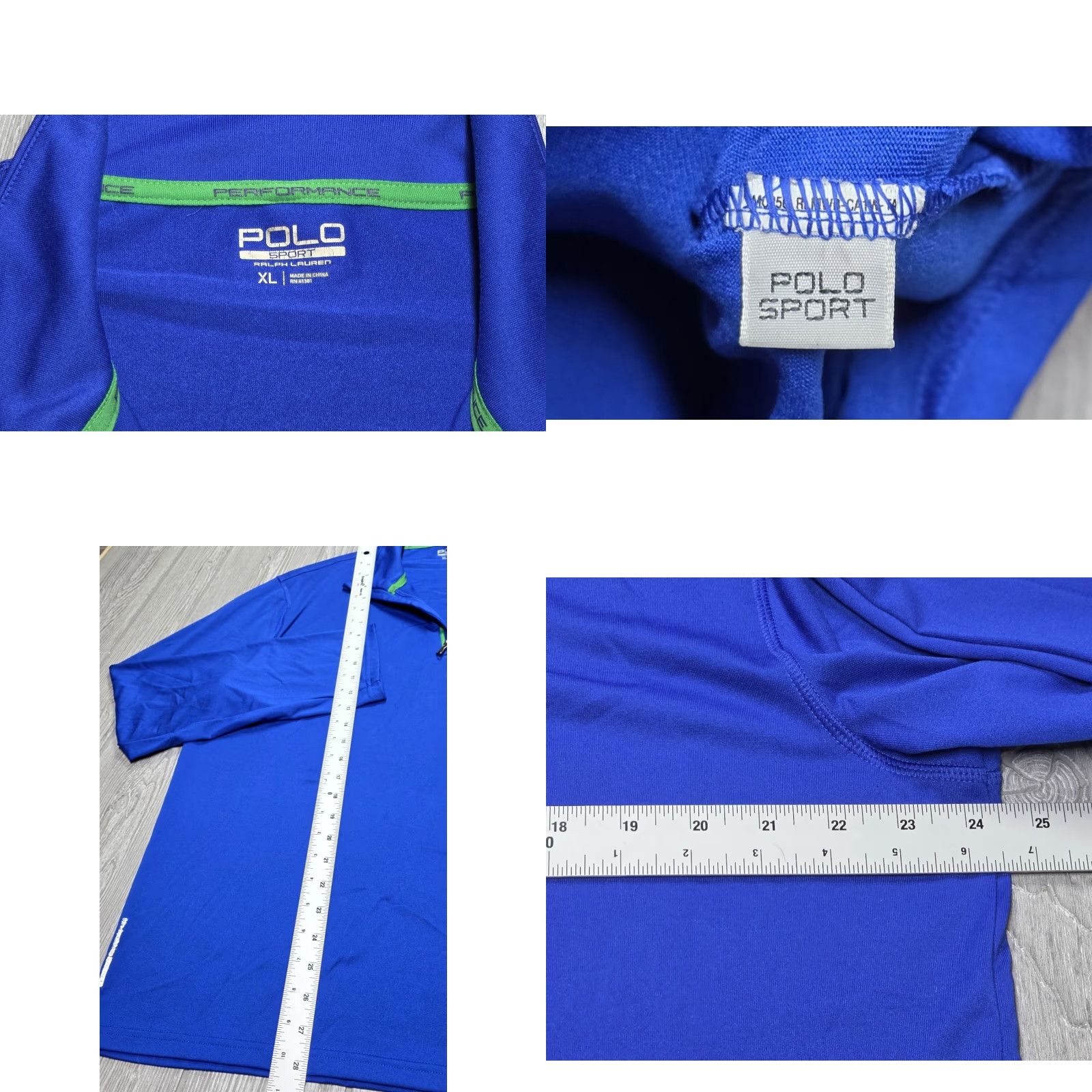 Polo Ralph Lauren Polo Ralph Lauren Polo Sport XL Performance 1/4 Zip Pullover Thermo Vent Blue Men Sweatshirt Knit Zipper 90s Golf Sports Fr0m Size US XL / EU 56 / 4 - 8 Thumbnail