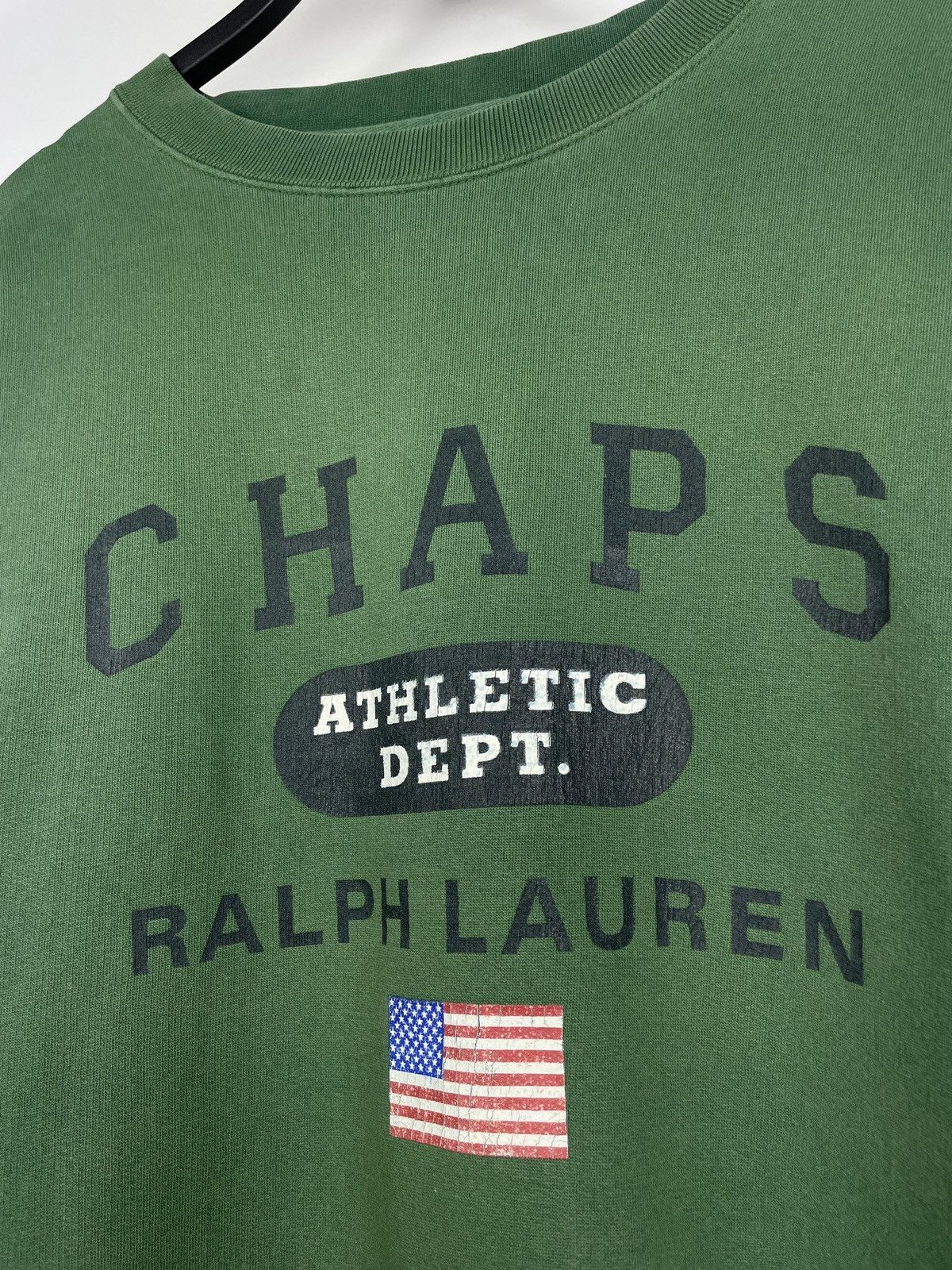 Chaps Ralph Lauren × Polo Ralph Lauren × Vintage Vintage 90’s Chaps Ralph Lauren Big Logo Oversize Sweatshirt Size US S / EU 44-46 / 1 - 9 Thumbnail
