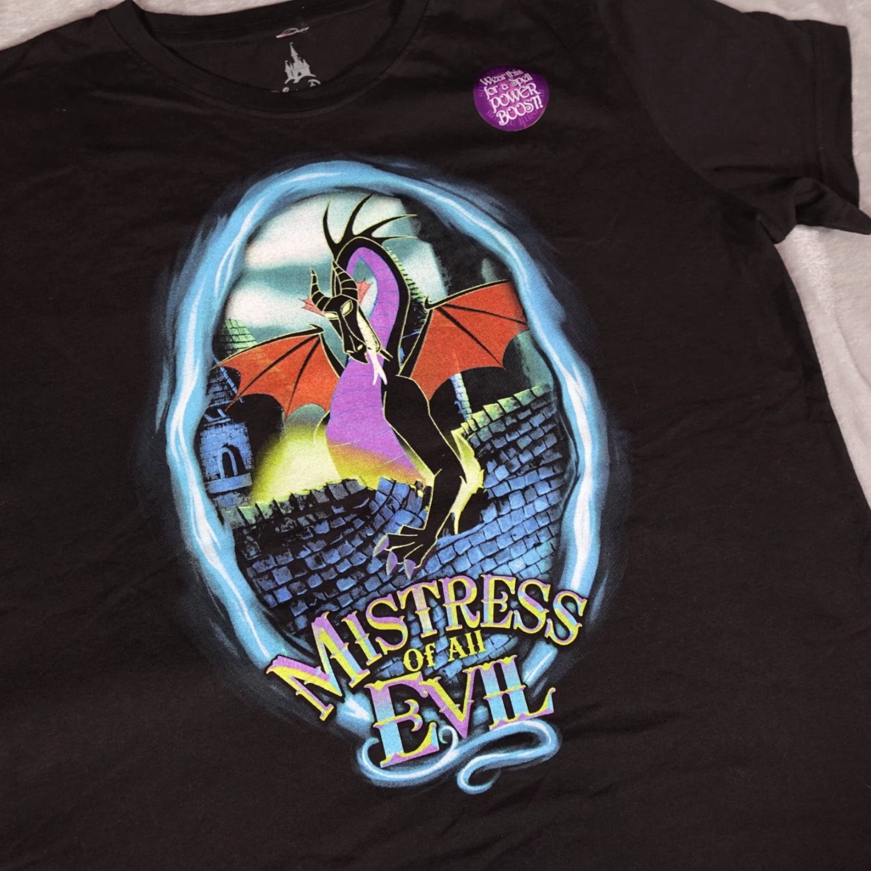 Disney Disney Parks Mistress Of All Evil Villain T-Shirt Womens XL Cartoon Black NWT Size XL / US 12-14 / IT 48-50 - 2 Thumbnail