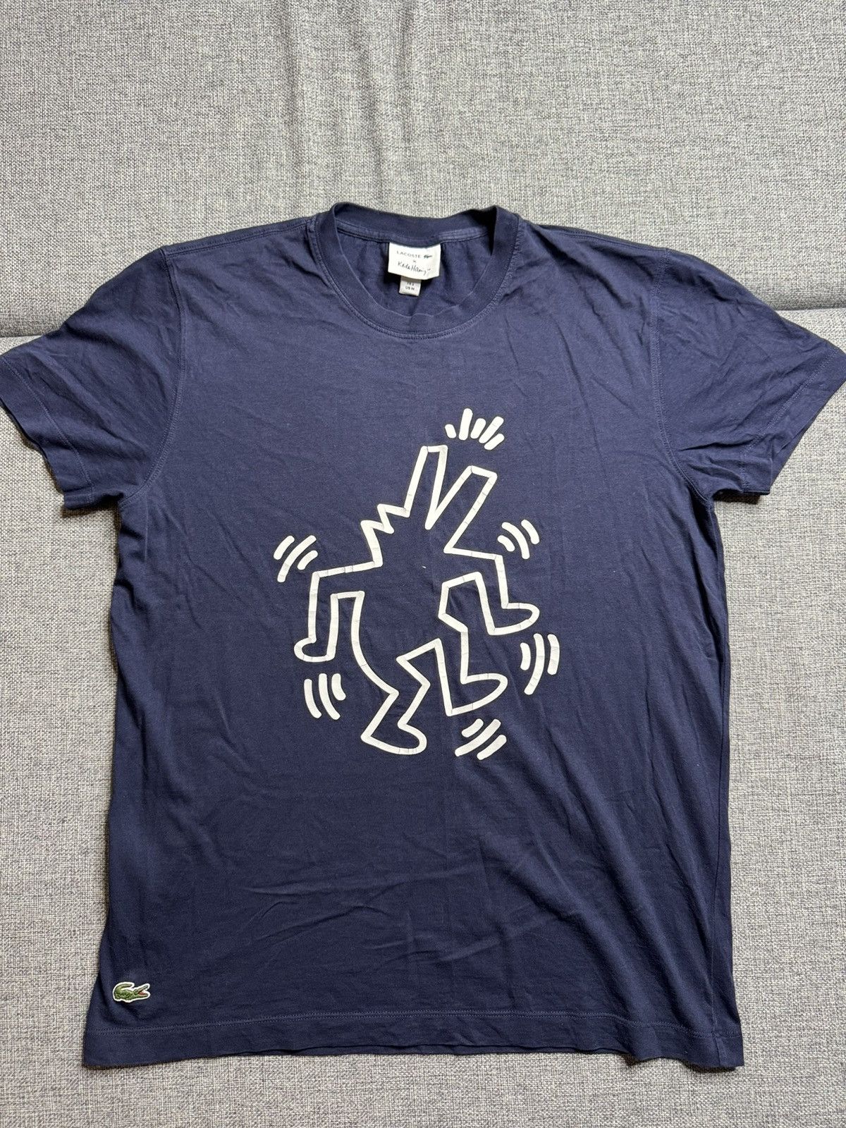 Lacoste Lacoste Keith Haring Big Logo blue T-Shirt Size US M / EU 48-50 / 2 - 1 Thumbnail