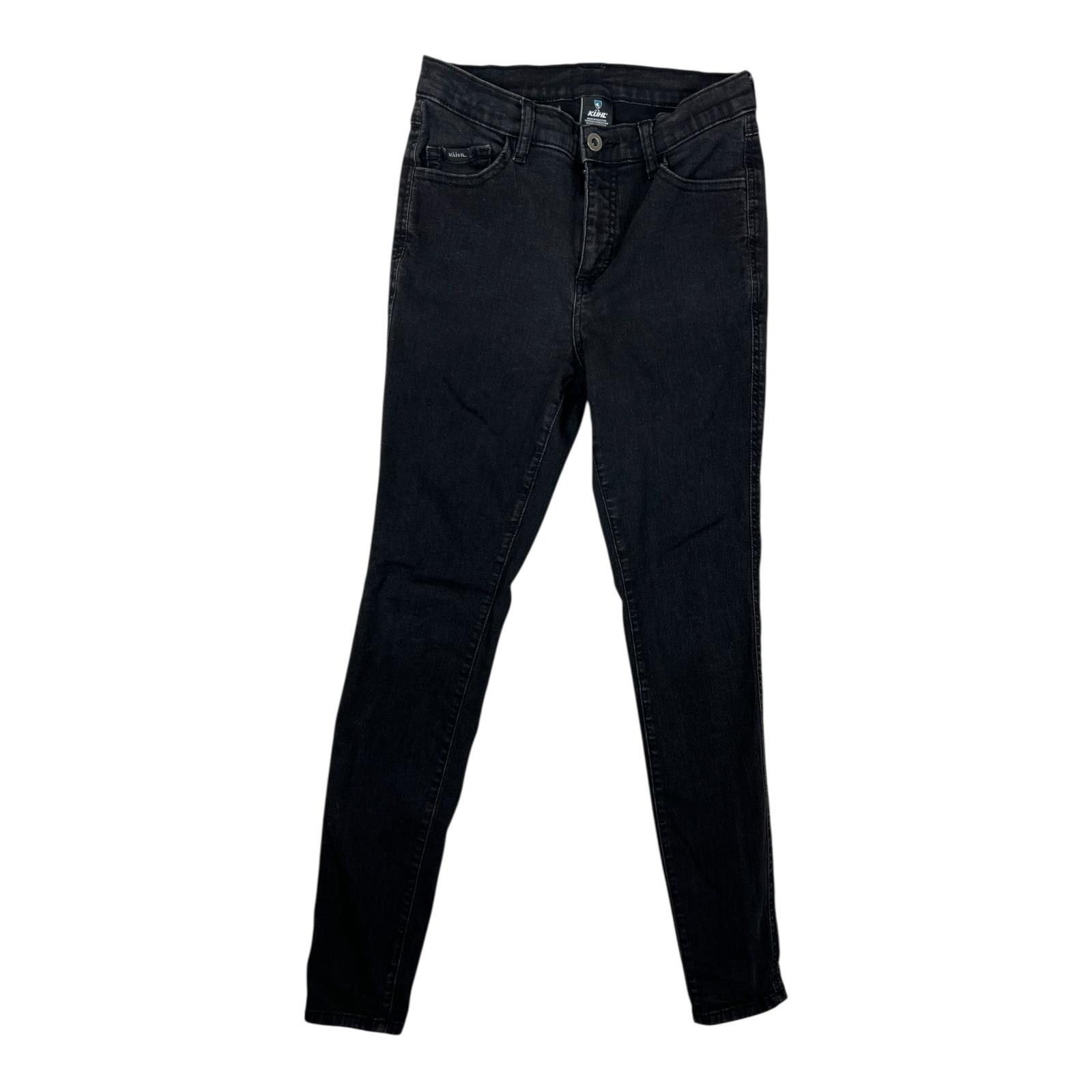 Kuhl Kuhl Jeans Womens 10 Black Dark Wash Slim Fit Skinny Stretch Size 30" / US 8 / IT 44 - 1 Thumbnail