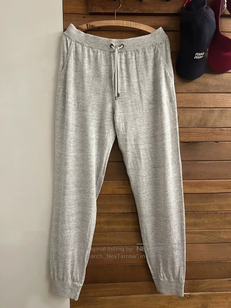 Brunello Cucinelli Brunello Cucinelli size L Cotton and Linen Knitted Pants Size 25" / US 0 / IT 36 - 1 Thumbnail