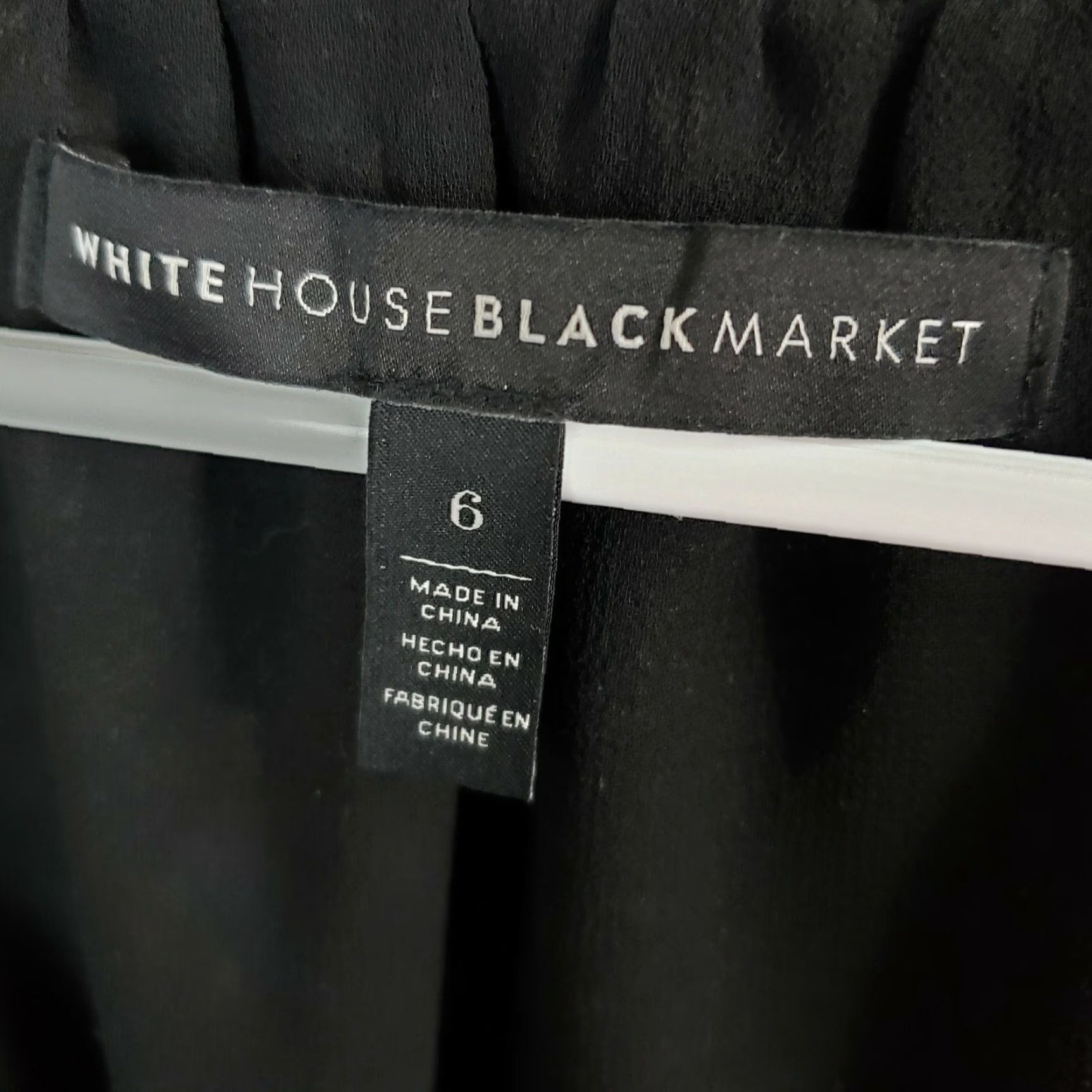 White House Black Market White House Black Market Womens Blouse Shirt Black Floral Rayon V-Neck Cold Shoulder Sz 6 Womens Size M / US 6-8 / IT 42-44 - 4 Thumbnail