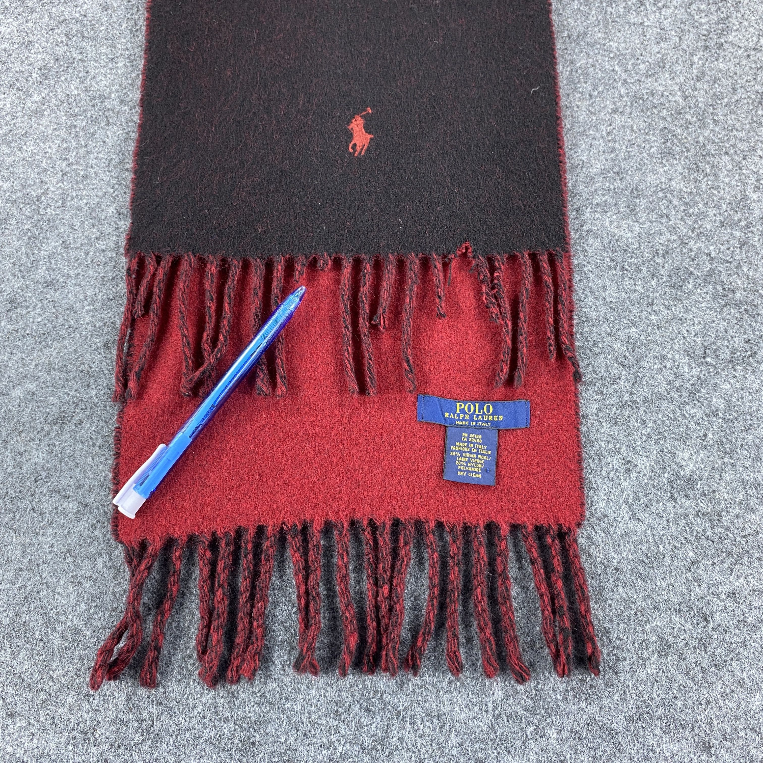 Polo Ralph Lauren × Vintage Polo Ralph Lauren Scarf # Muffler # Neckwear # z # D516 Size ONE SIZE - 2 Thumbnail