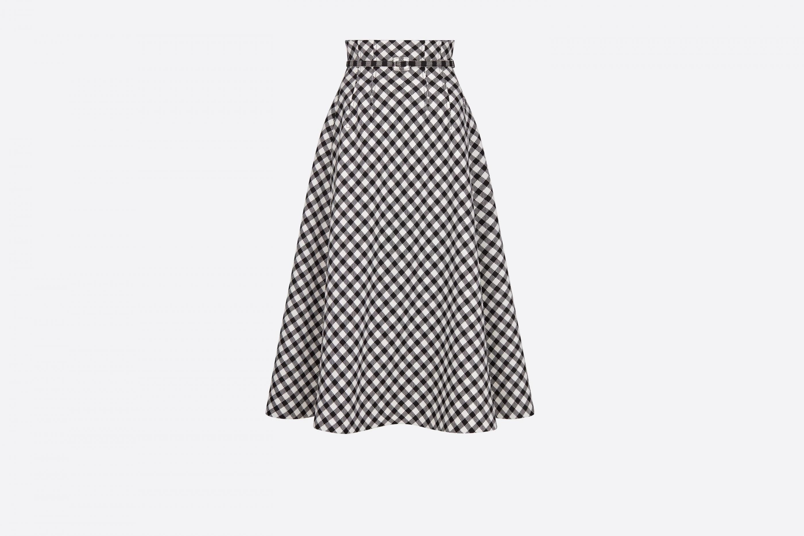 image of Dior O1W1Db10124 Skirts In Black & White in Black/White, Women's