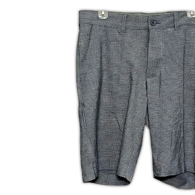 Other Vintage 1946 Shorts Striped Flat Front Golf Utility Gray 33 Size US 33 - 2 Thumbnail