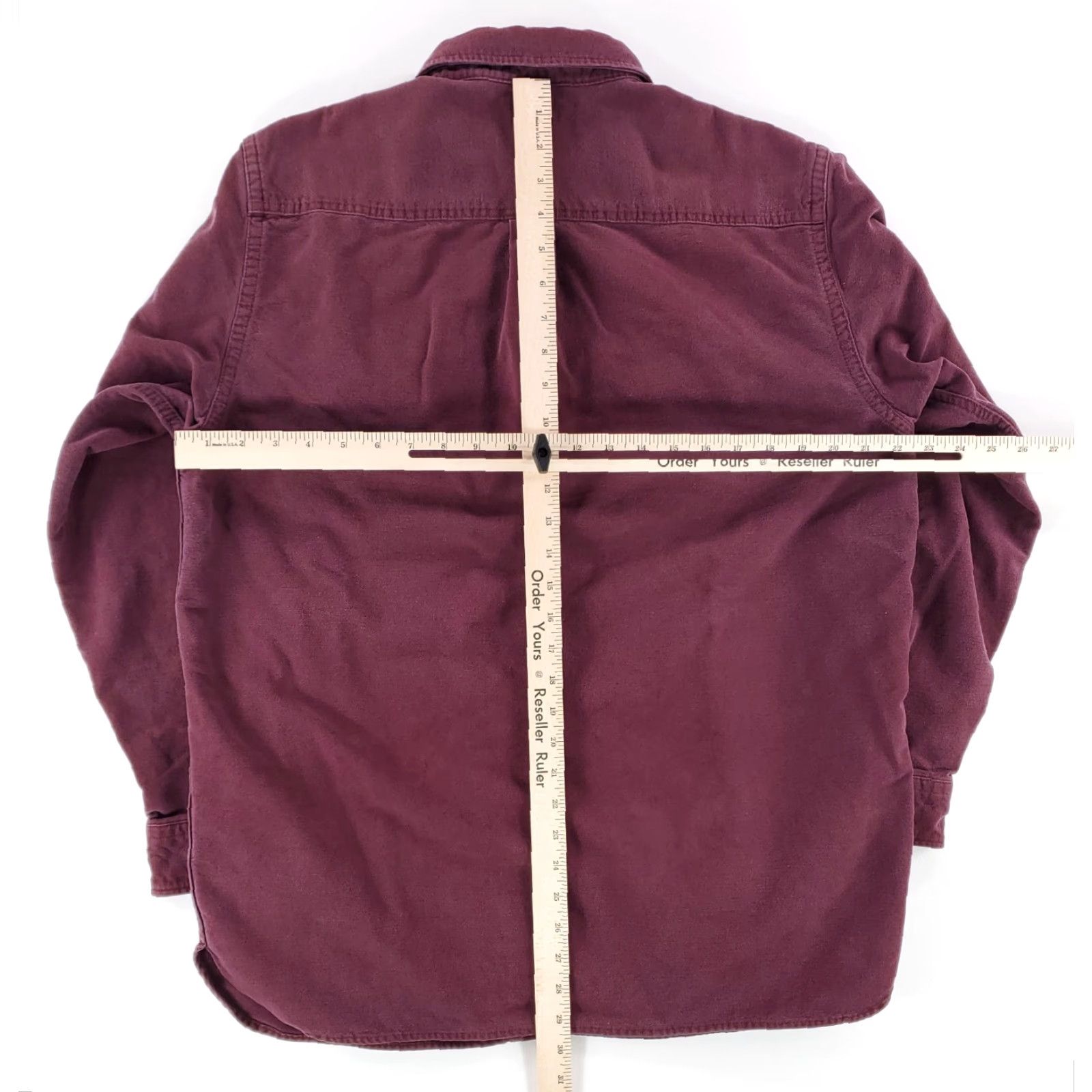 Vintage LL Bean Chamois Traditional Fit Button Down Shirt Burgundy Maroon Mens L Red Long Sleeve Shirt Mens L Size US L / EU 52-54 / 3 - 5 Thumbnail