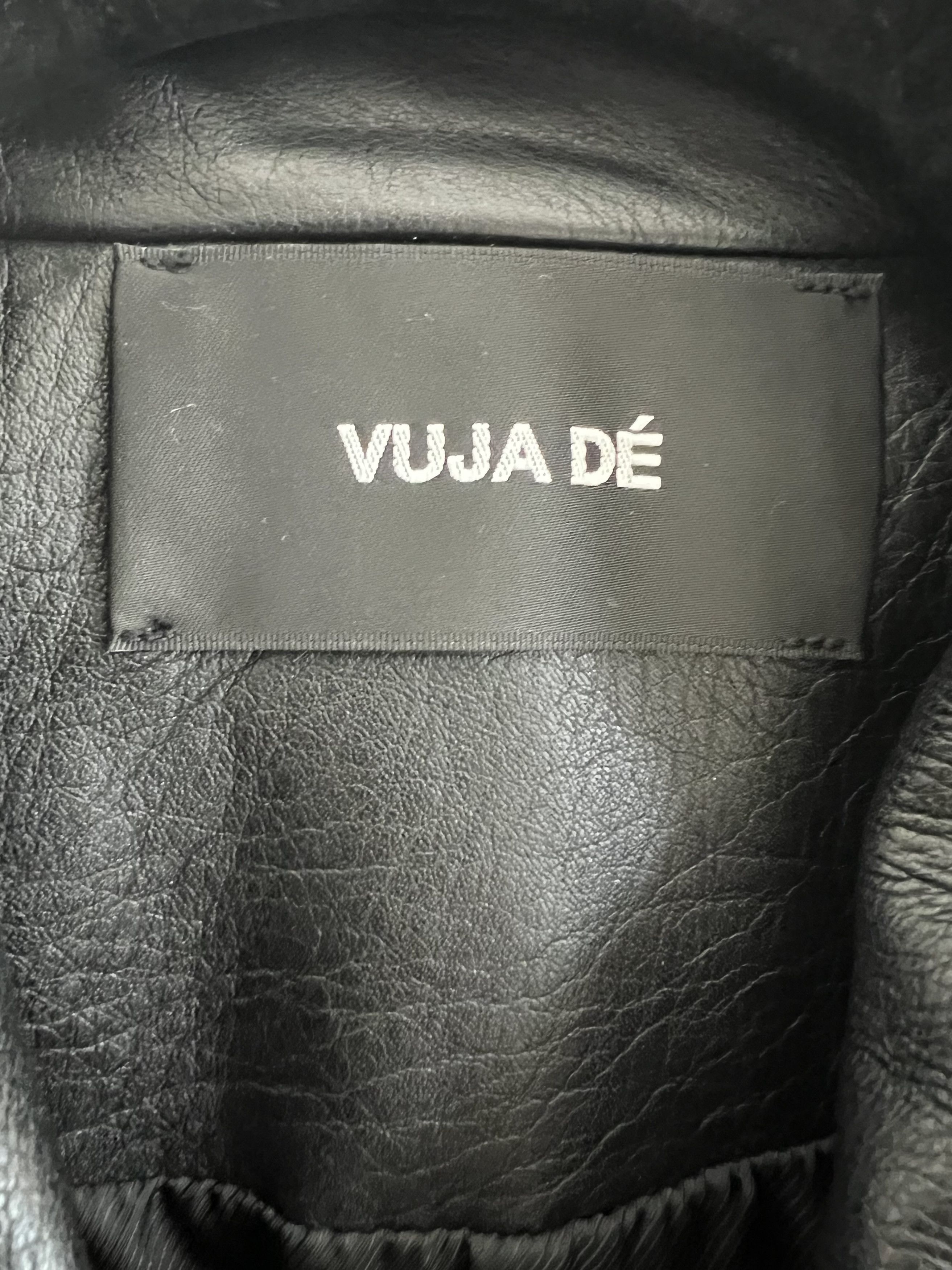 Vuja De Dual Zip Leather Jacket