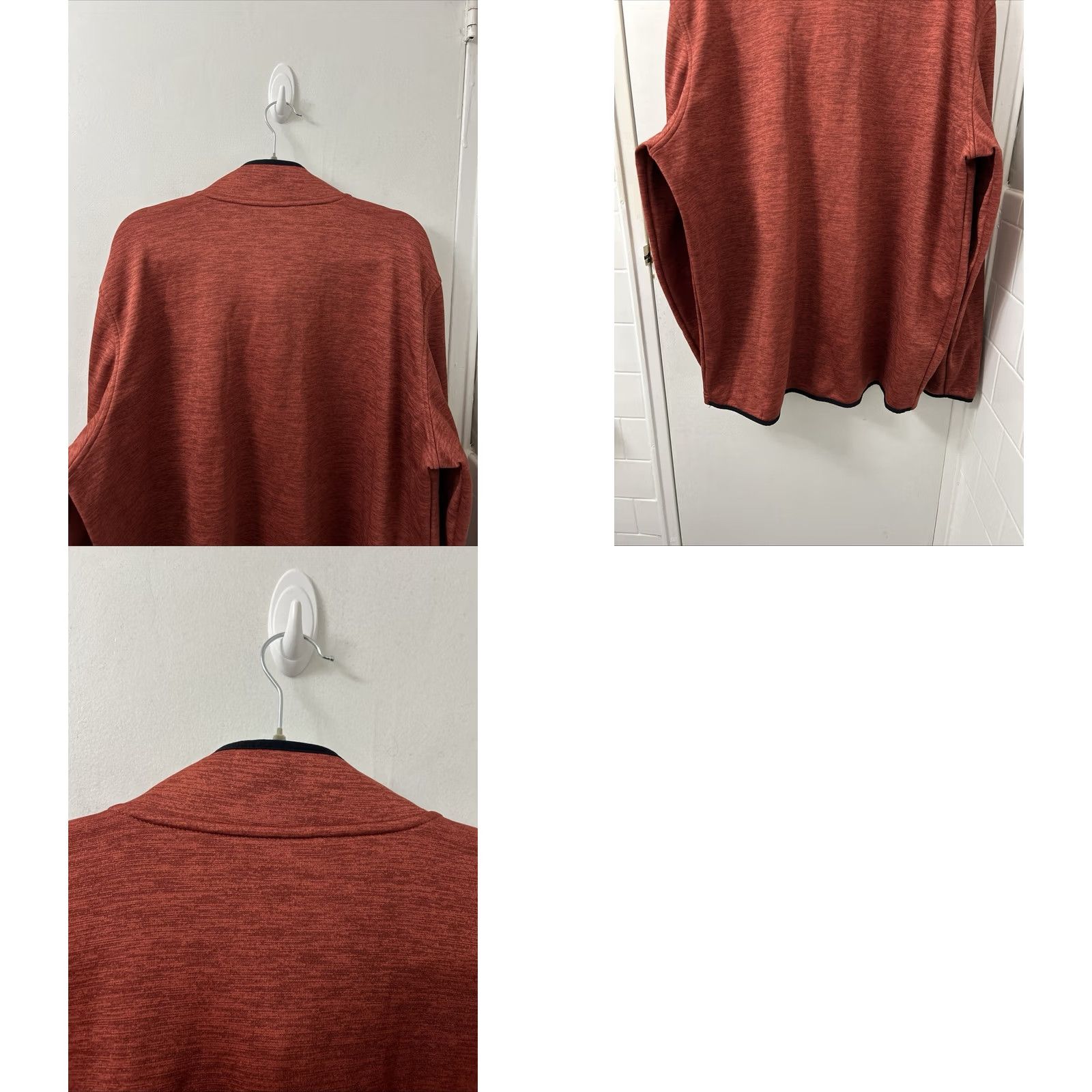 Under Armour Under Armour Red 1/4 Zip Mens 2XL ColdGear Fleece Lined Jacket Sweatshirt L/S Moisture Wicking Athletic Pull-Over Activewear Size US XXL / EU 58 / 5 - 8 Thumbnail