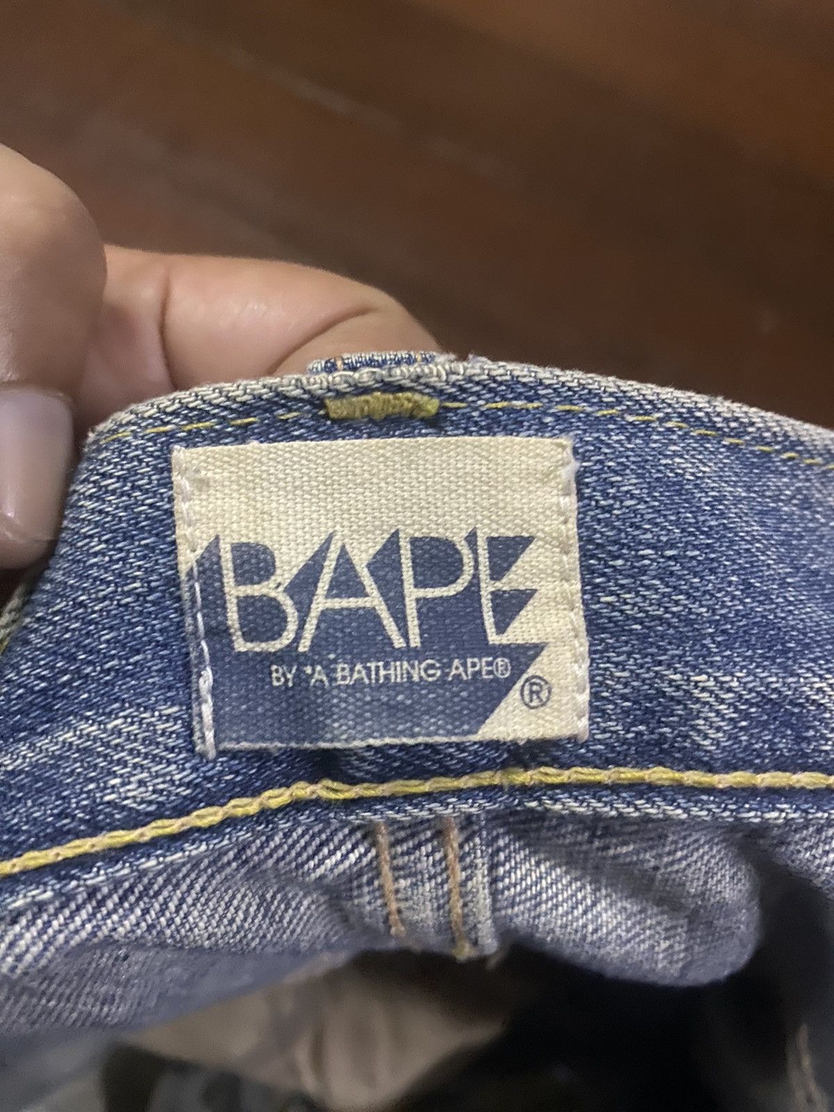 Bape × Nigo Vintage OG BAPE STA "BATHING APE" big head hagi distressed Size US 35 - 20 Thumbnail