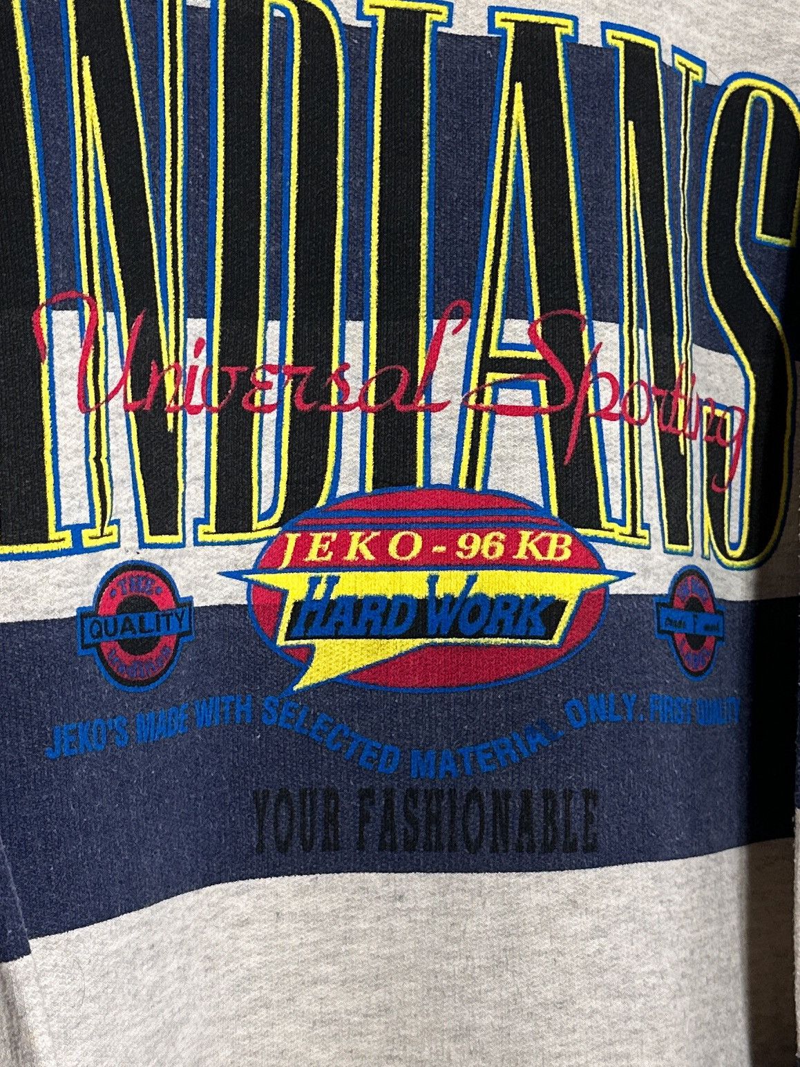 American Edition Indians Universal Sporting Jeko Hard Work Sweatshirt 90s Size US S / EU 44-46 / 1 - 4 Thumbnail