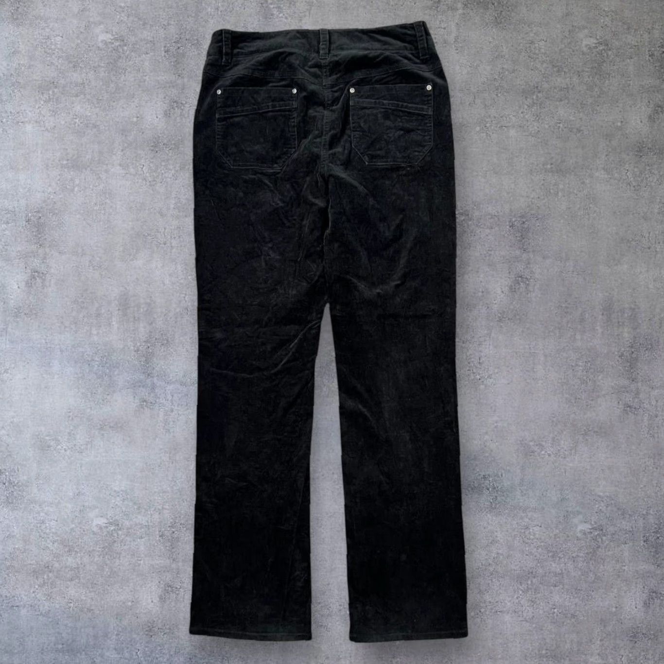 Vintage Tribal Classic Slim Fit Black Corduroy Cord Trousers Women UK 6 32W Jeans Size 28" / US 6 / IT 42 - 3 Thumbnail