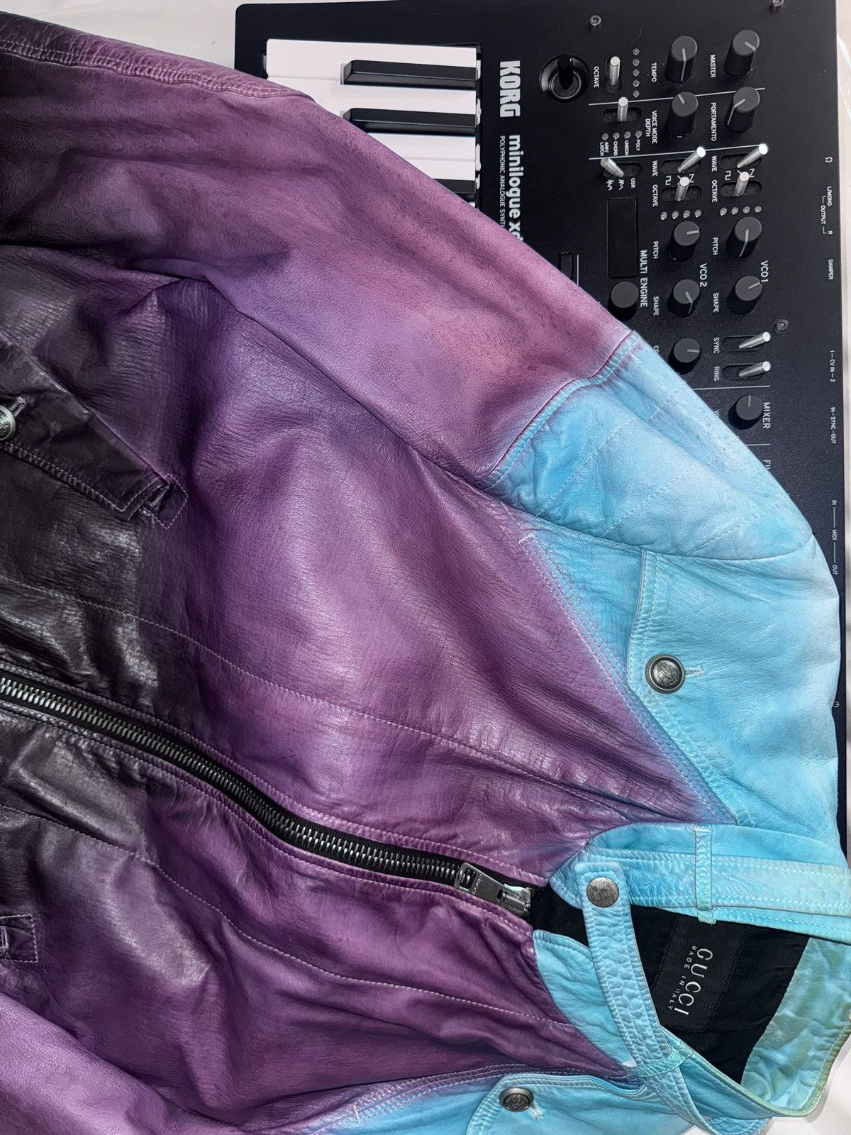 Gucci Gucci SS09 Gradient Leather Biker Jacket Size US M / EU 48-50 / 2 - 13 Thumbnail