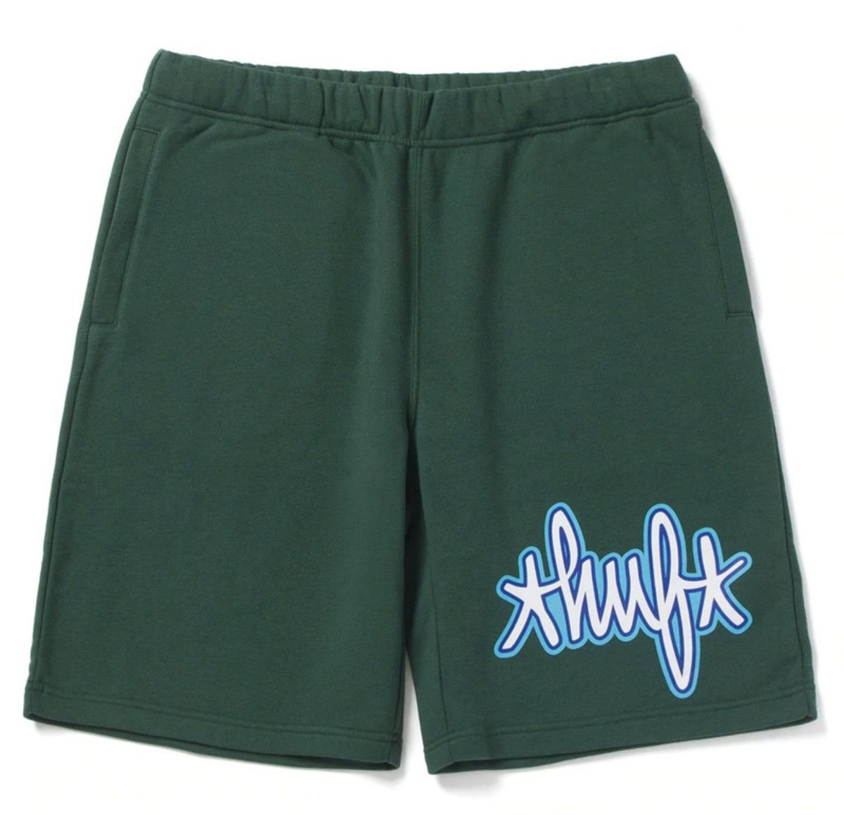 Designer × Huf ‼️ HUF Landmark Heavy Fleece Shorts Green XXL Size 2XL ‼️ Size US 38 / EU 54 - 2 Thumbnail