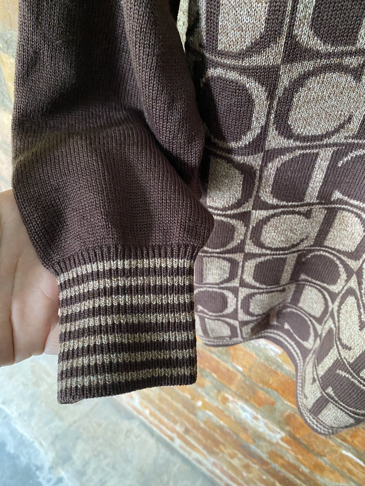 Dior 1990s Cristian Dior CD turtle neck wool jacquard Size M / US 6-8 / IT 42-44 - 9 Thumbnail